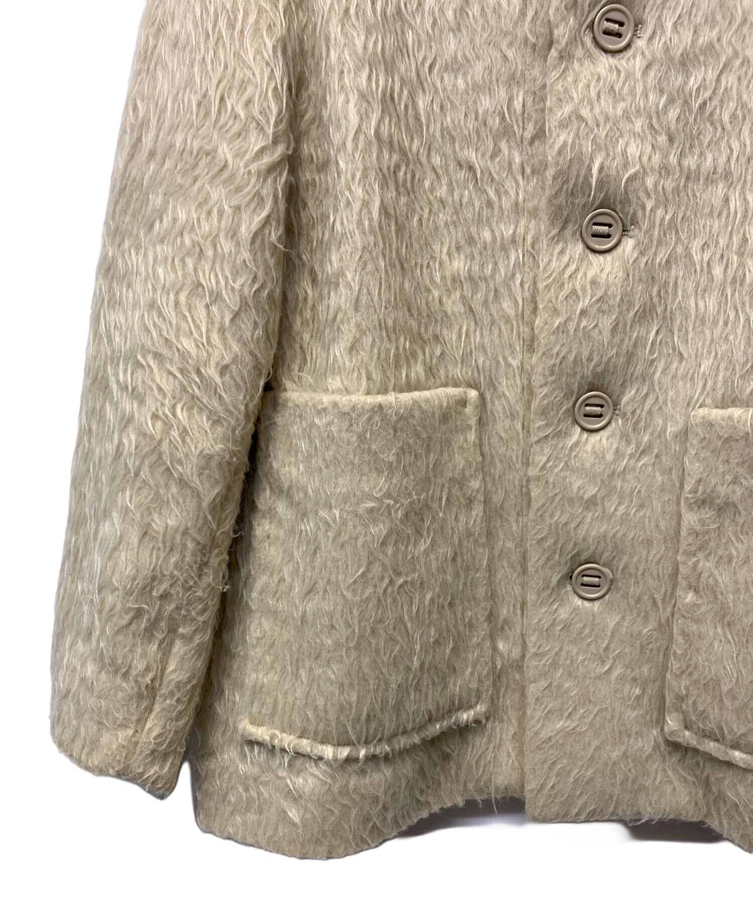 中古・古着通販】la peau de gem (ラポドゥジェム) shaggy middle coat
