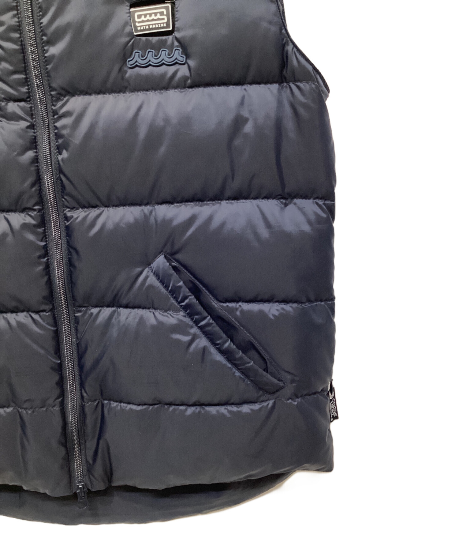 中古・古着通販】muta (ムータ) CROSS HEAT ダウンベスト ブラック