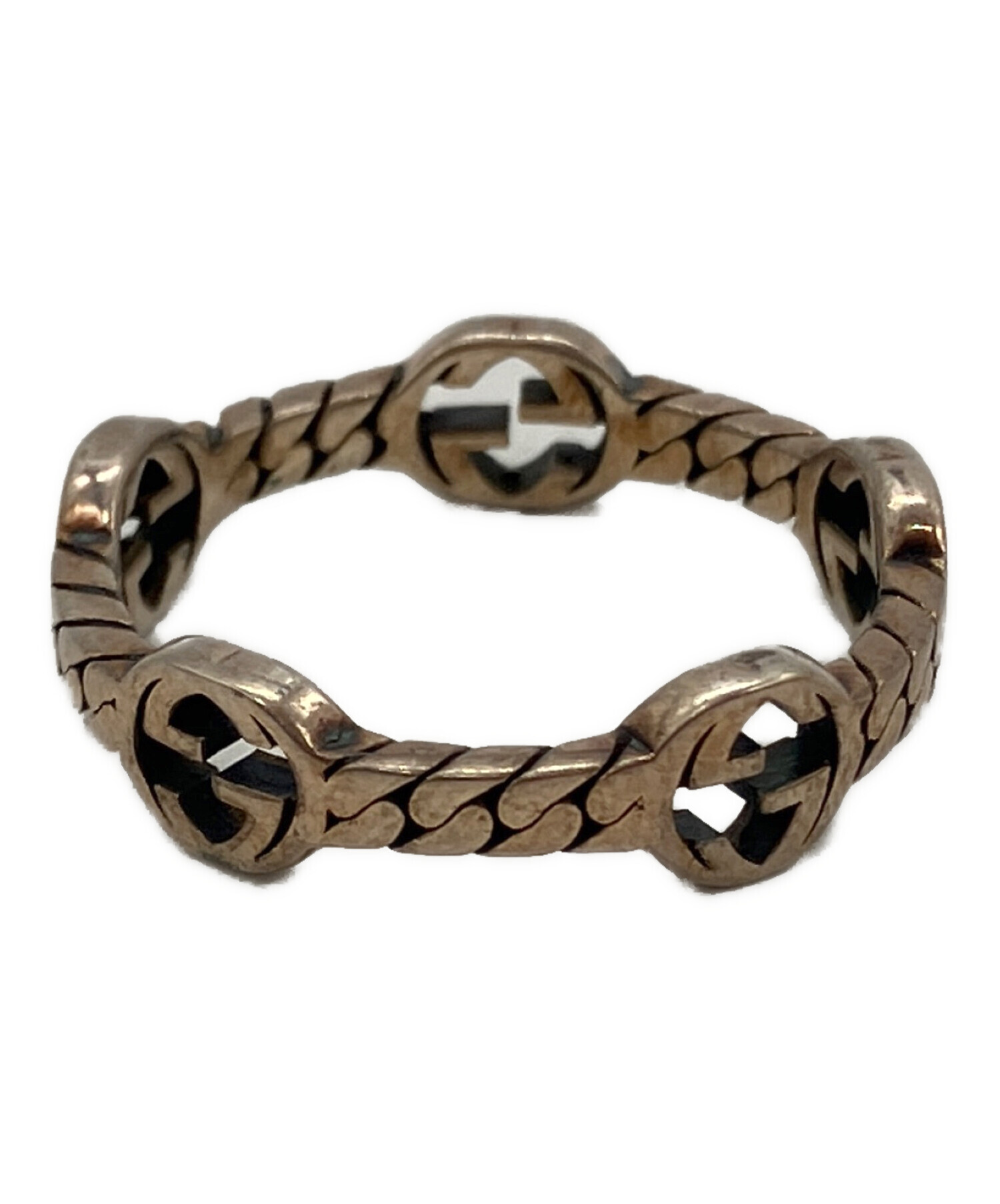 中古・古着通販】GUCCI (グッチ) インターロッキングチェーンリング
