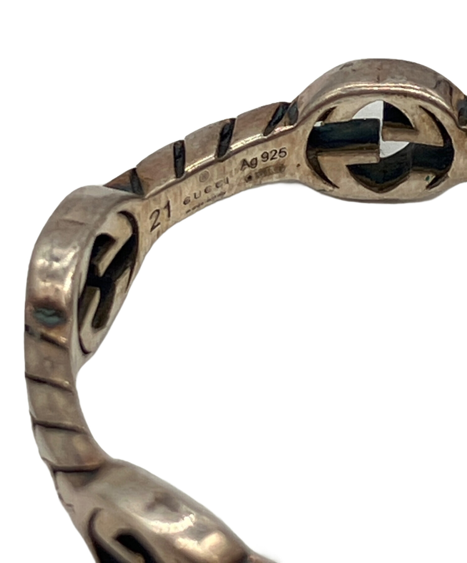 中古・古着通販】GUCCI (グッチ) インターロッキングチェーンリング