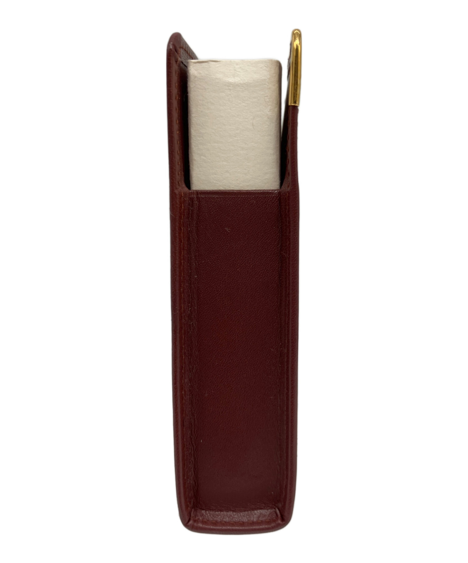 Cartier カルティエ バーガンディ シガレットケース ヴィンテージ 中古・古着通販】Cartier (カルティエ) シガレットケース ボルドー