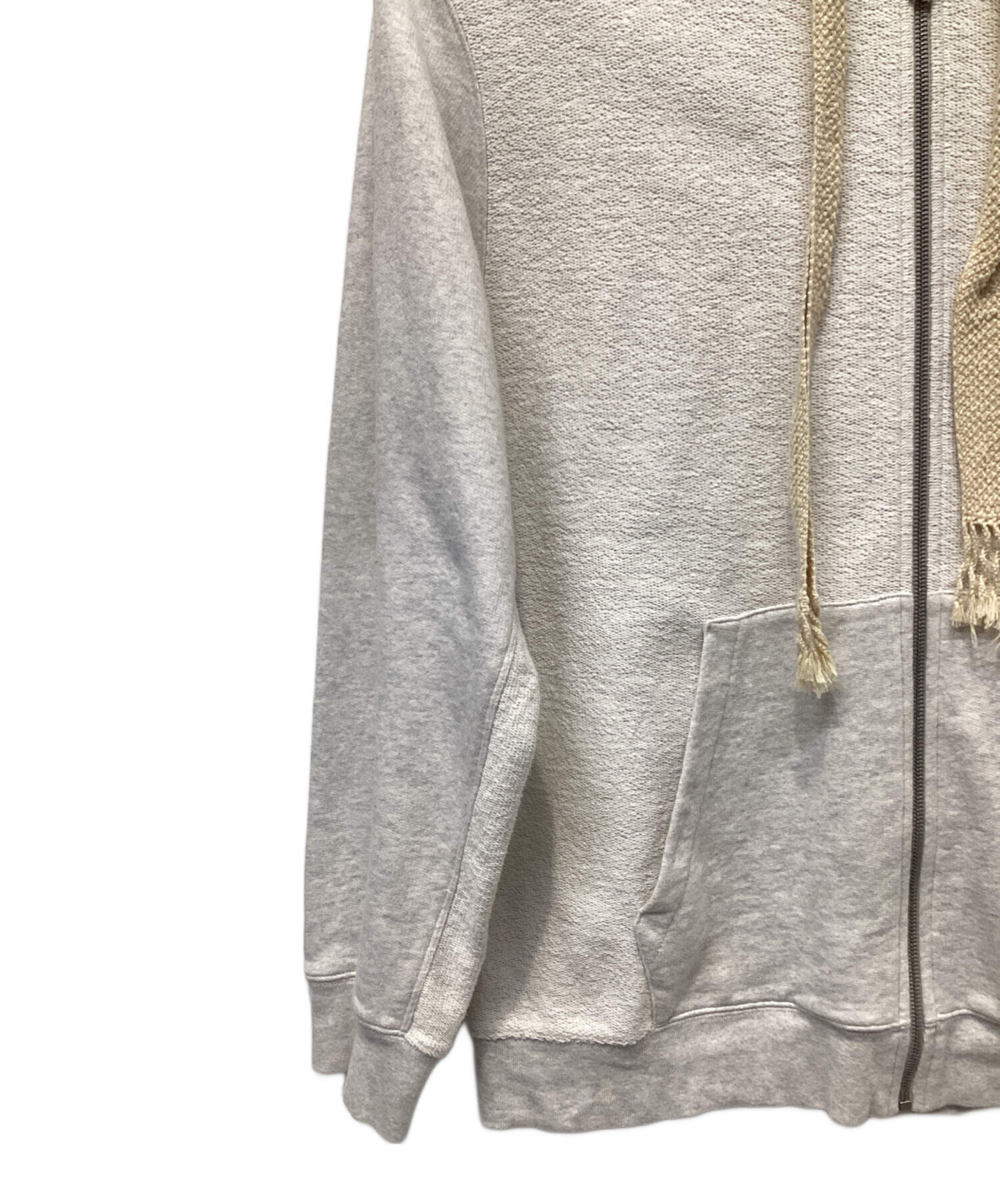 中古・古着通販】LOEWE (ロエベ) Anagram Zip Hoodie アイボリー 