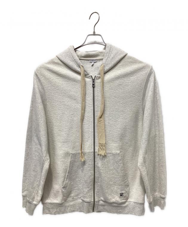 中古・古着通販】LOEWE (ロエベ) Anagram Zip Hoodie アイボリー 