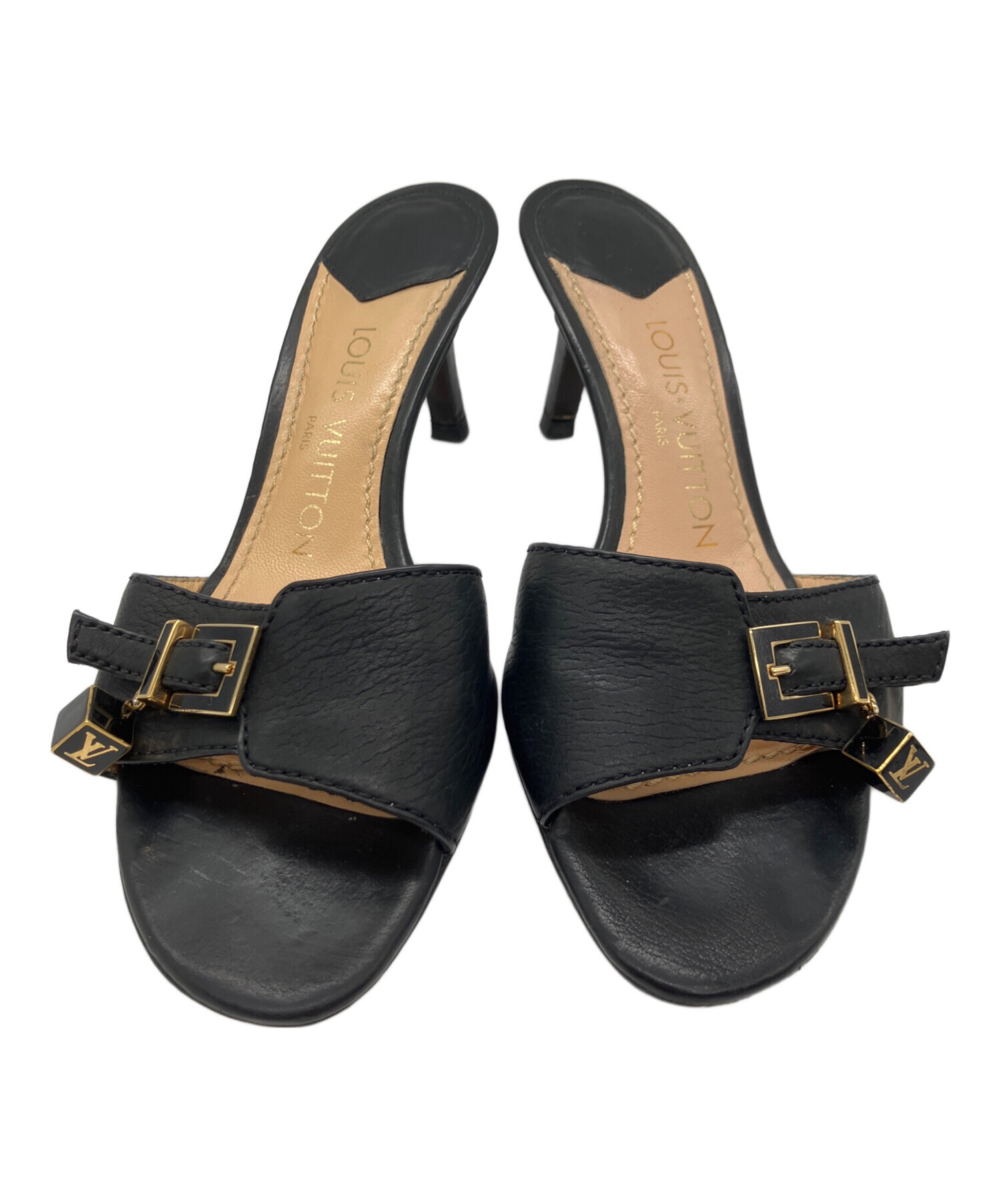 中古・古着通販】LOUIS VUITTON (ルイ ヴィトン) ミュール ブラック