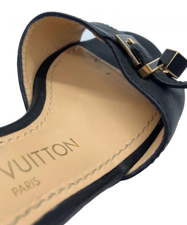 中古・古着通販】LOUIS VUITTON (ルイ ヴィトン) ミュール ブラック