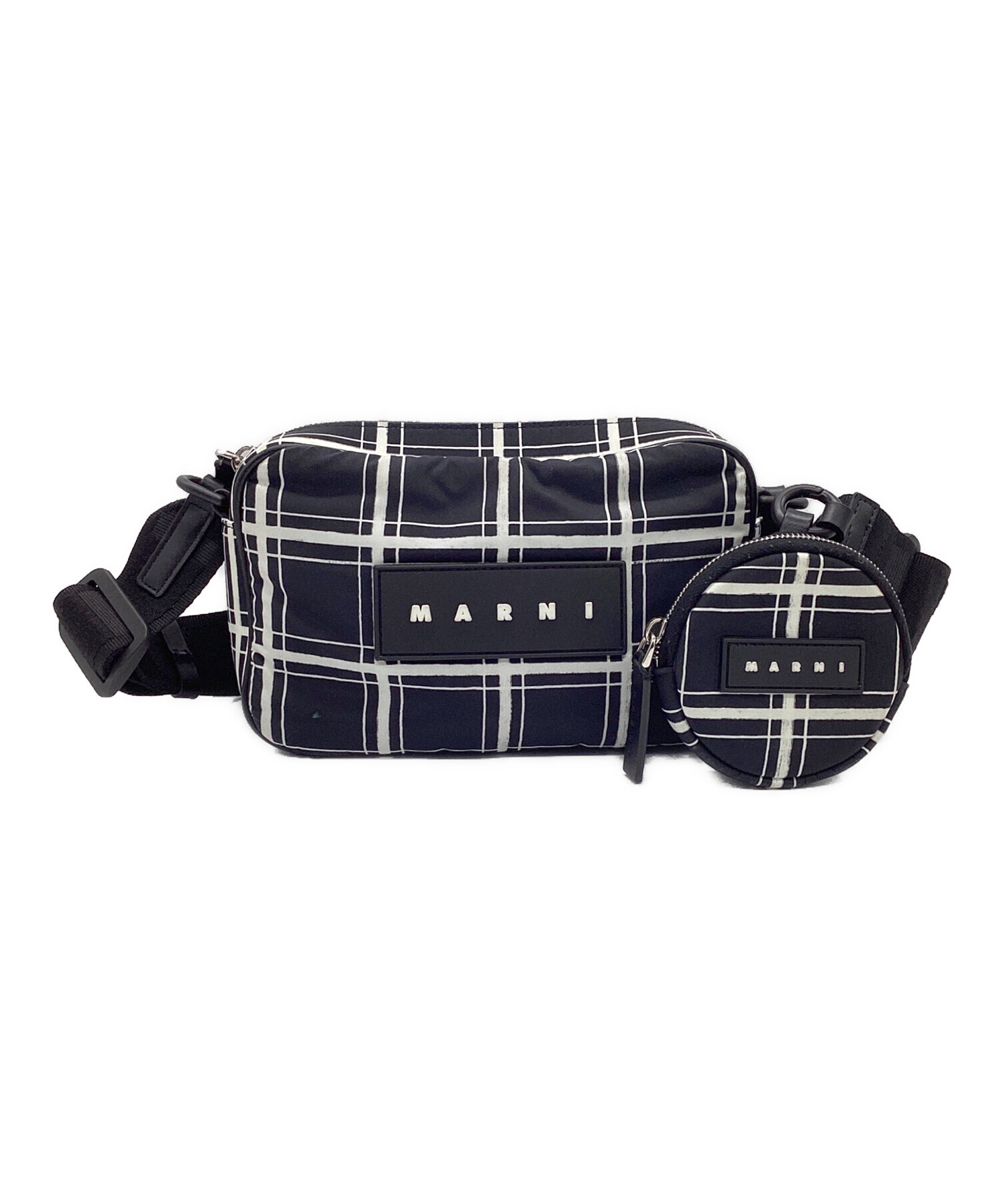 中古・古着通販】MARNI (マルニ) CHECK NYLON PUFF CAMERA BAG