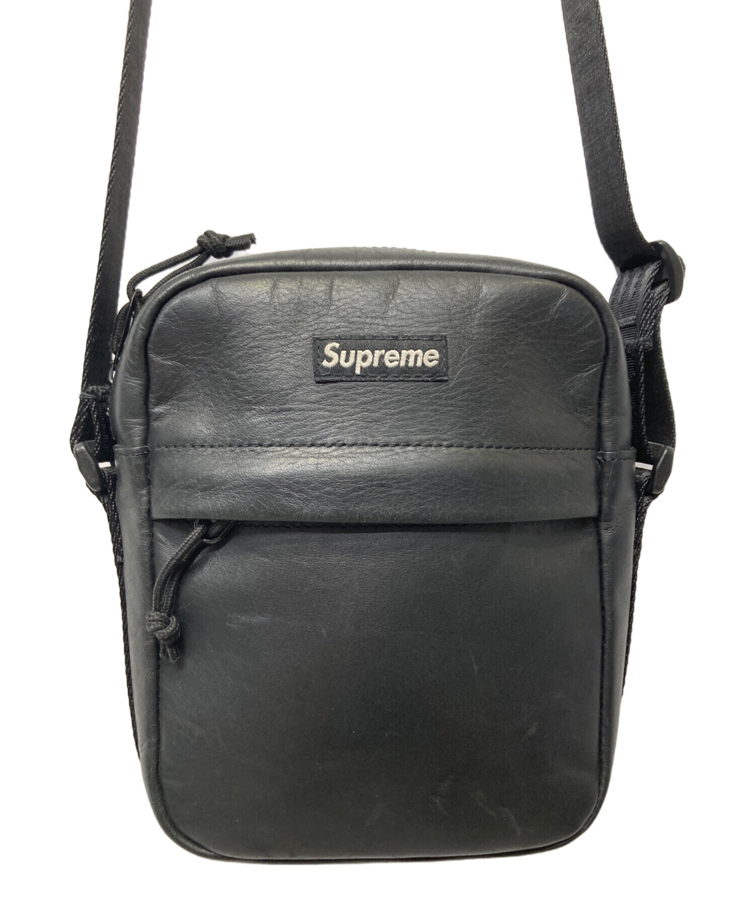 中古・古着通販】Supreme (シュプリーム) レザーショルダーバッグ