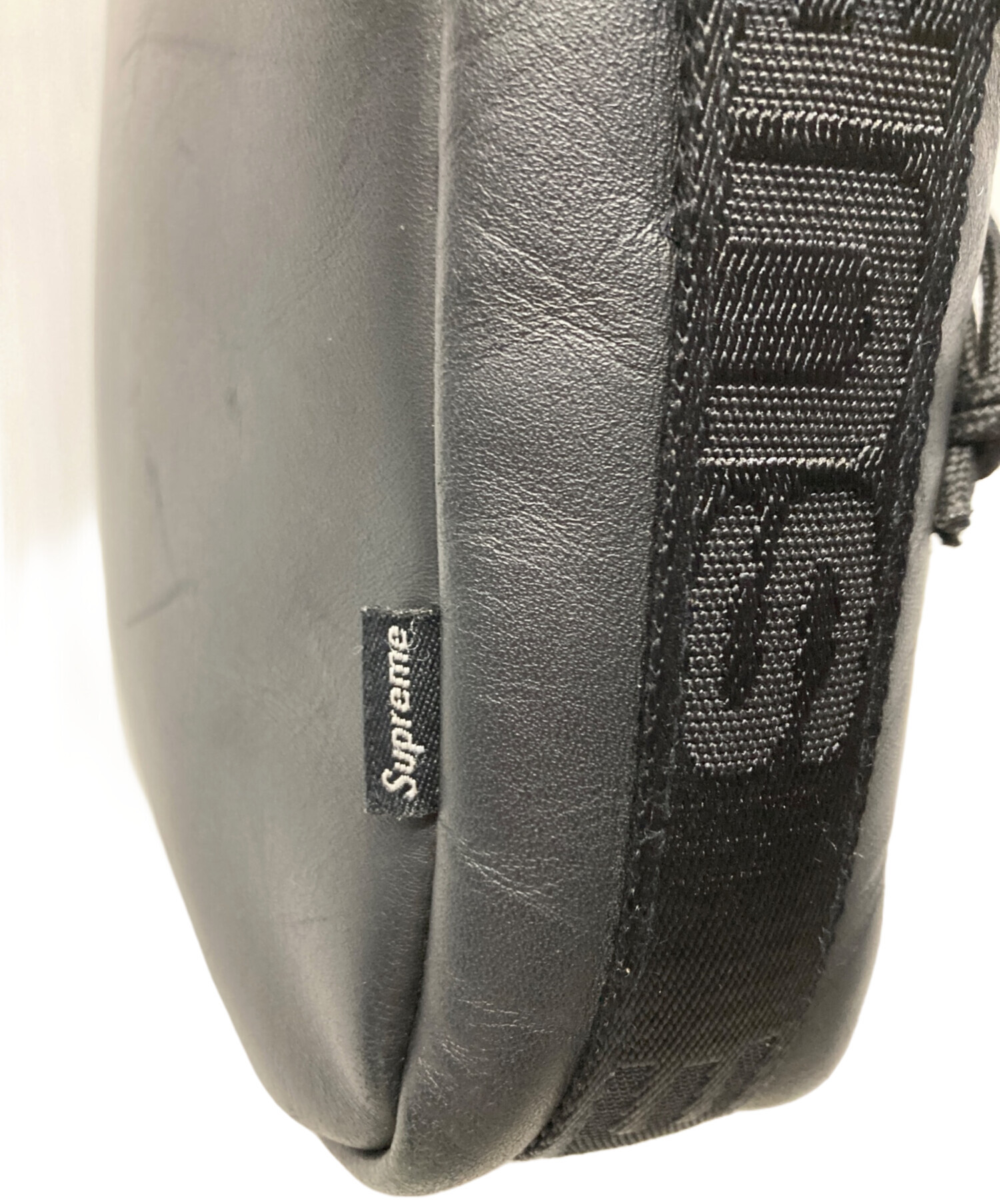 中古・古着通販】Supreme (シュプリーム) レザーショルダーバッグ