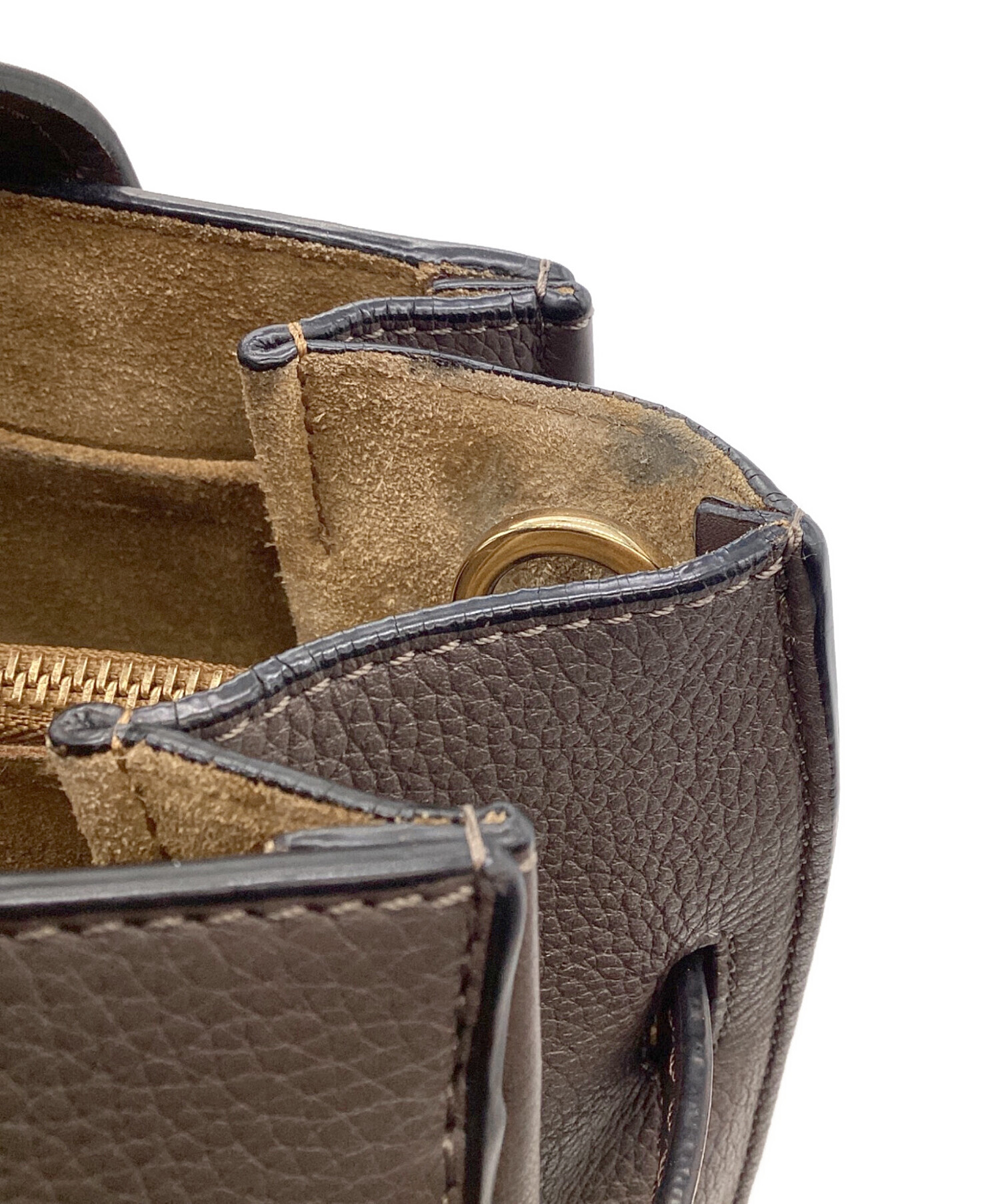 中古・古着通販】LOEWE (ロエベ) ゲートトップハンドルバッグ ブラウン