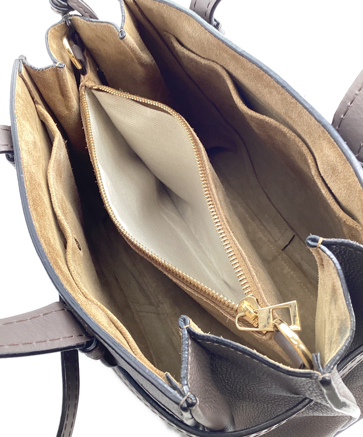 中古・古着通販】LOEWE (ロエベ) ゲートトップハンドルバッグ ブラウン