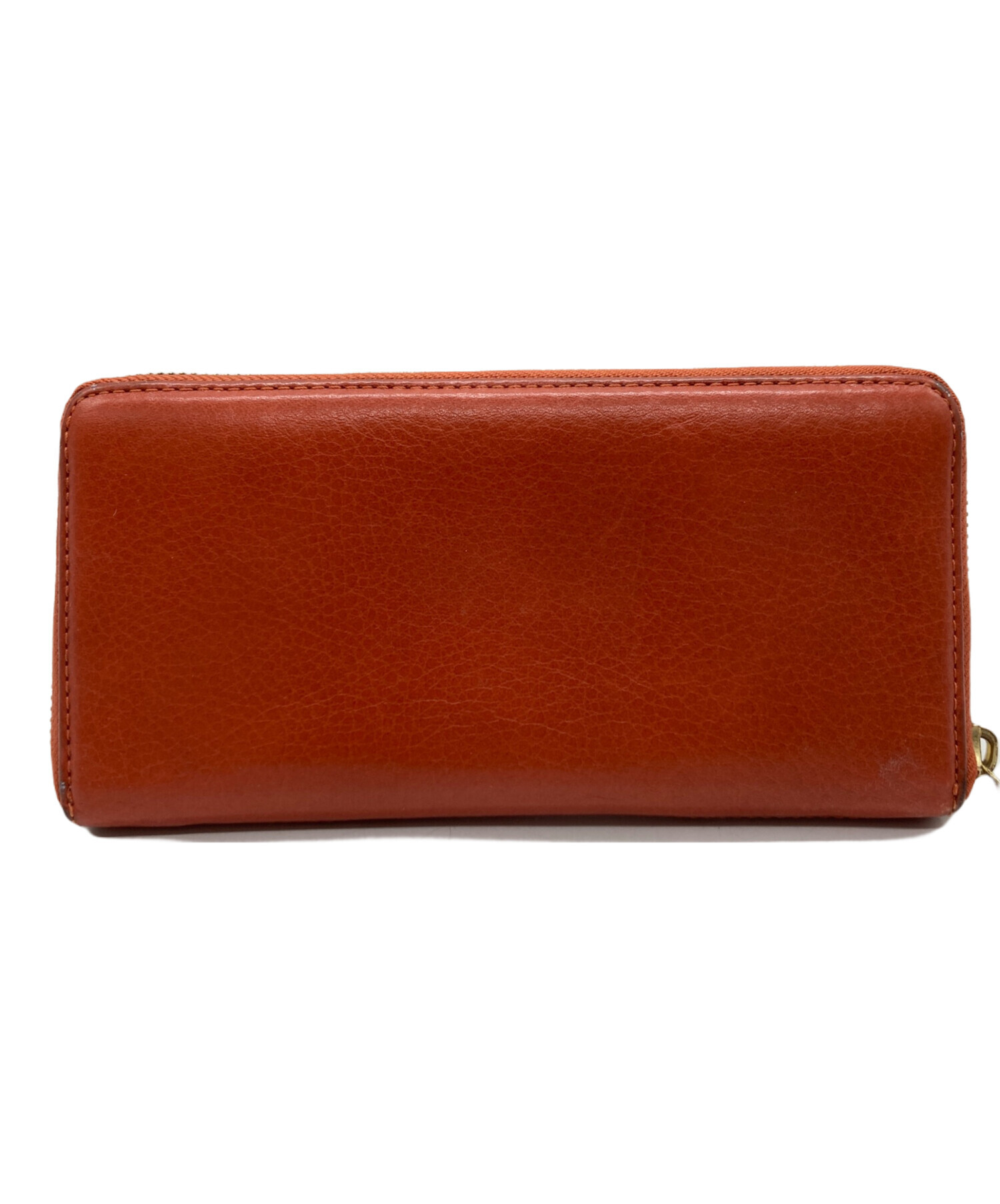 中古・古着通販】COACH (コーチ) ラウンドファスナー長財布 オレンジ