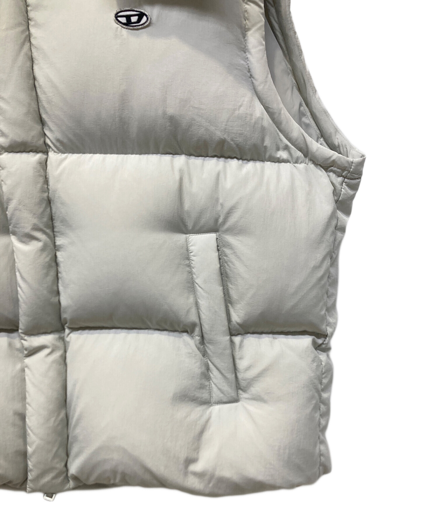 中古・古着通販】DIESEL (ディーゼル) ダウンベスト グレー サイズ:XL