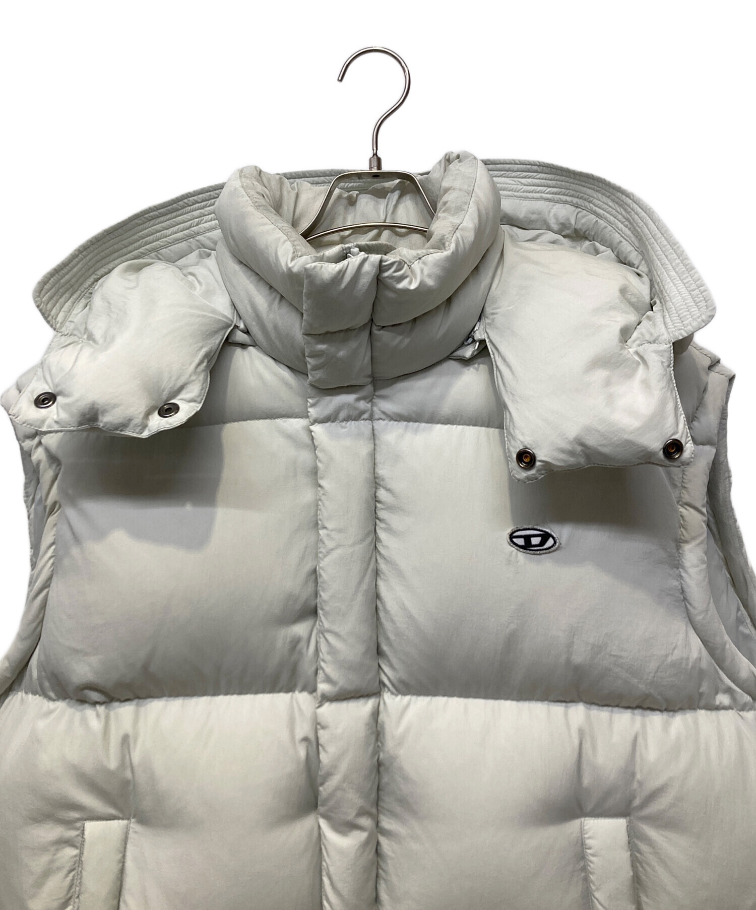 中古・古着通販】DIESEL (ディーゼル) ダウンベスト グレー サイズ:XL