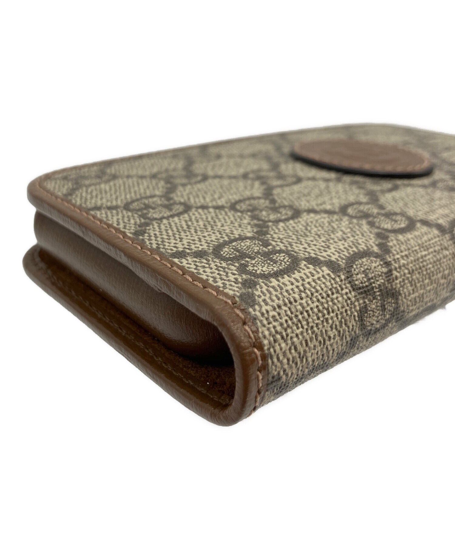 中古・古着通販】GUCCI (グッチ) iPhone15 スマホケース ブラウン