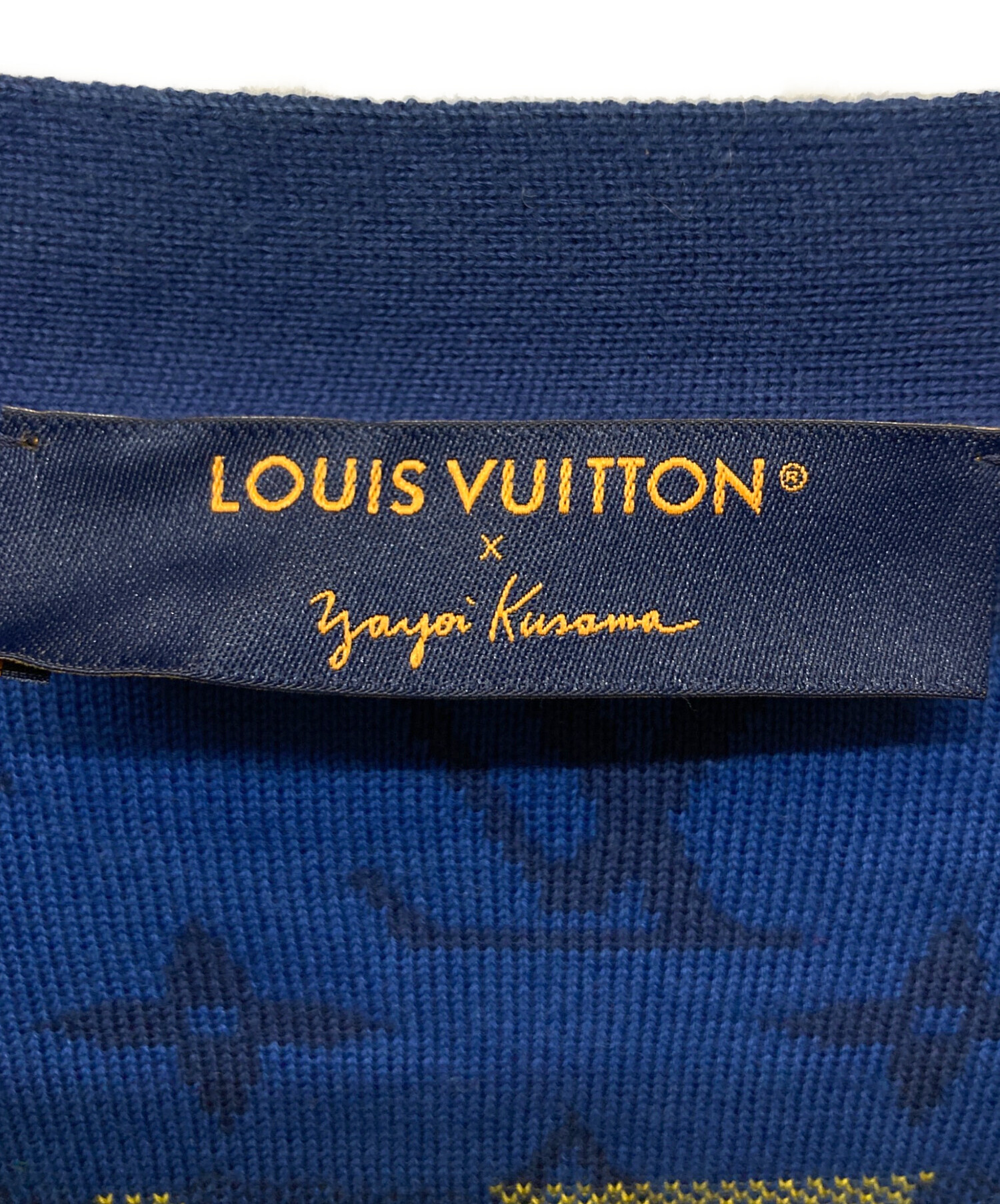 LOUIS VUITTON × Yayoi Kusama カーディガン Louis Vuitton Yayoi Kusama Blue Monogram Cardigan – Savonches