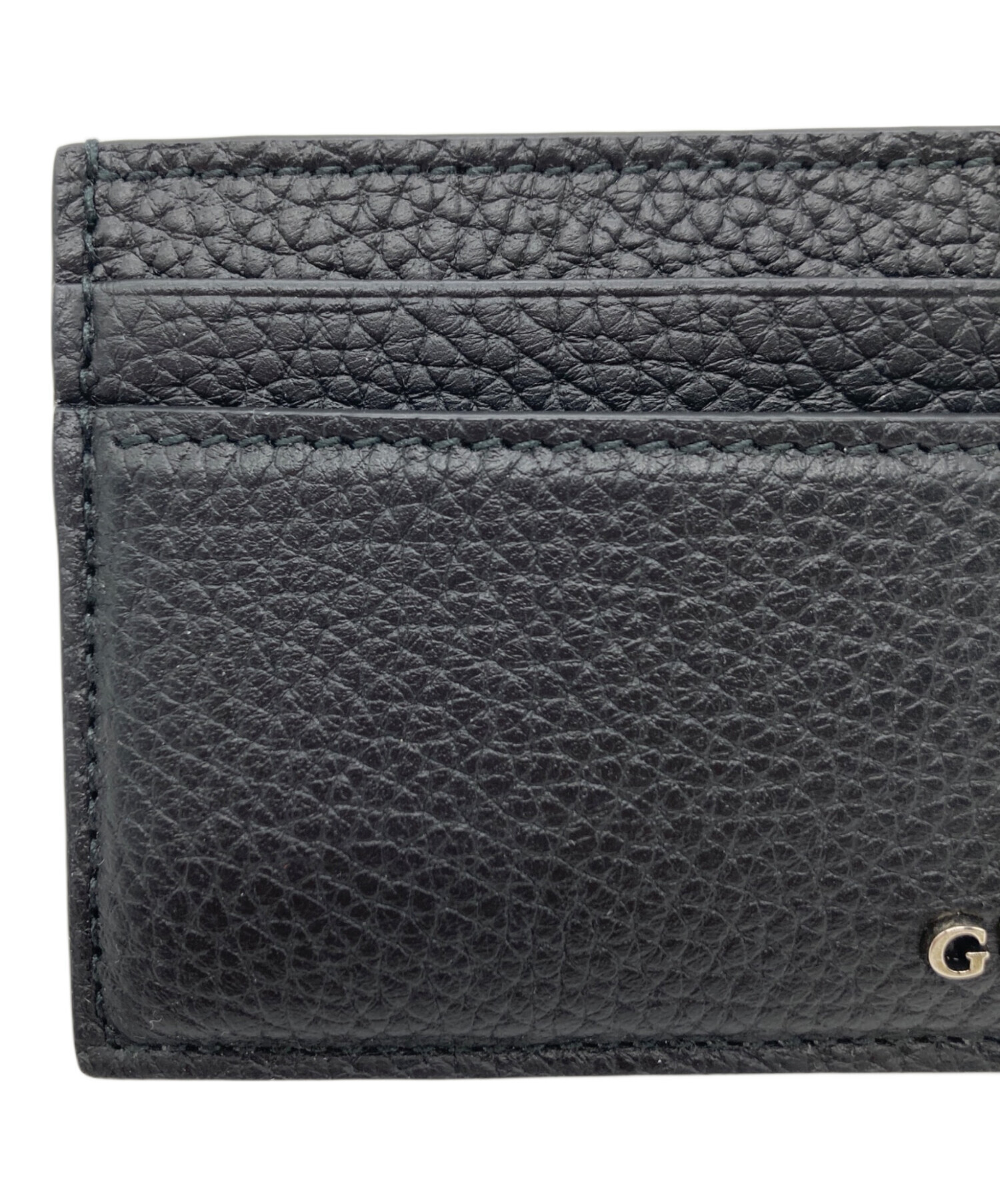 中古・古着通販】GUCCI (グッチ) ロゴカードケース ブラック｜ブランド