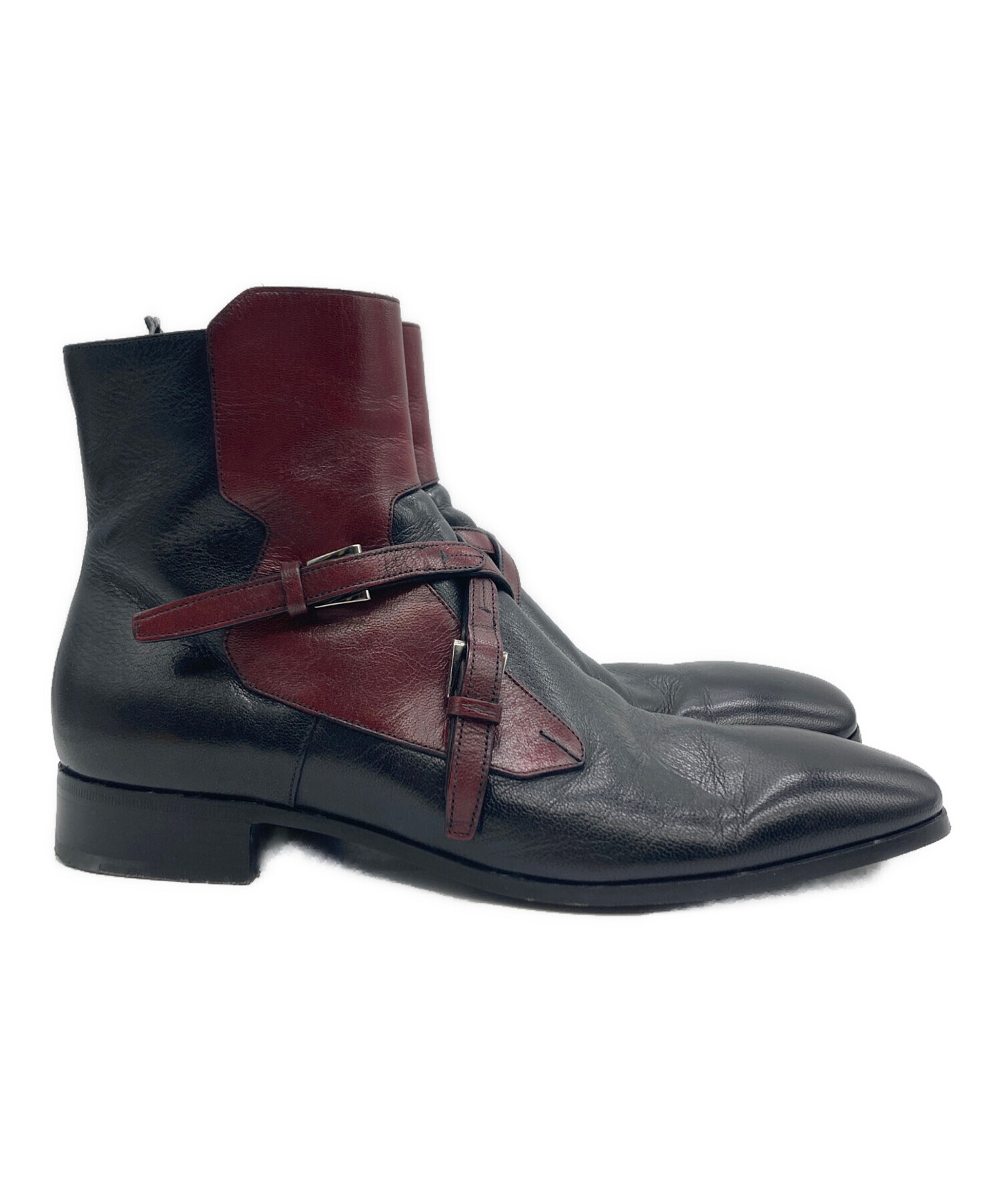 中古・古着通販】PRADA (プラダ) クロスベルトショートブーツ7