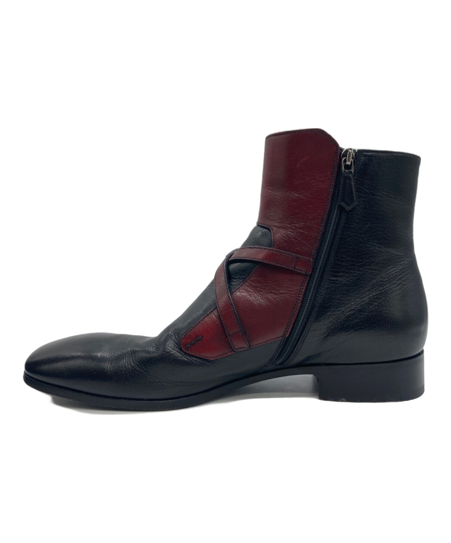 ✨新品級✨PRADA プラダ◆フルレザー◆ゴールドロゴ◆黒ブラック×赤レッド アウトレット】PRADA バイカラー♪長財布 おしゃれな2カラー (PRADA