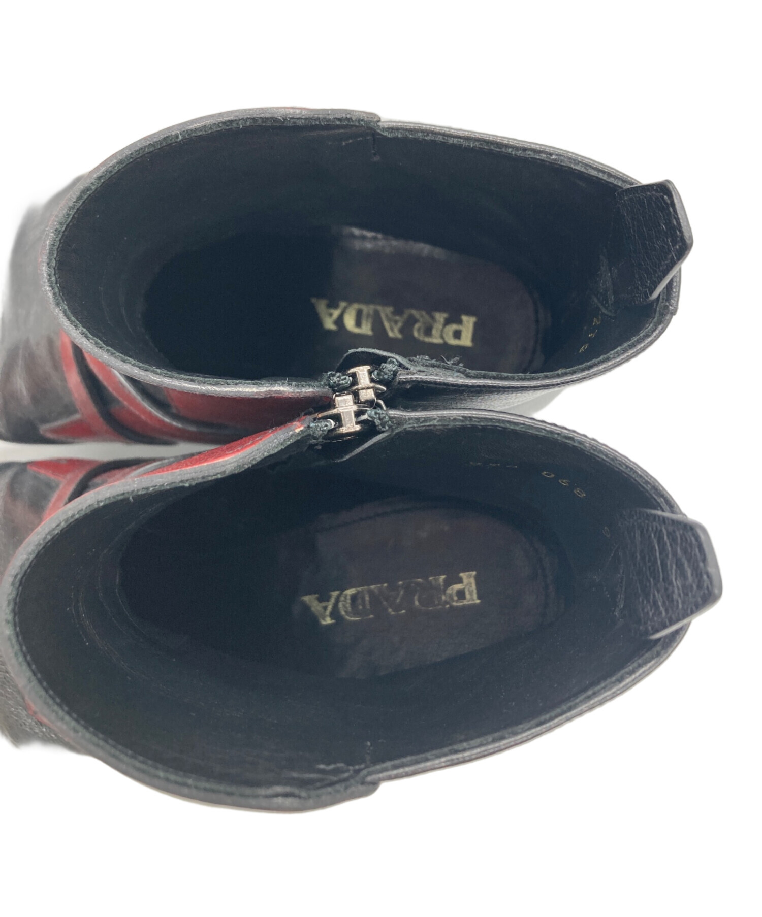 中古・古着通販】PRADA (プラダ) クロスベルトショートブーツ7
