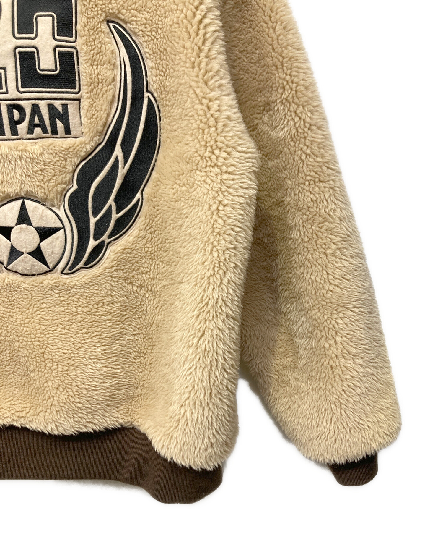 中古・古着通販】AVIREX (アヴィレックス) ボアジャケット ベージュ