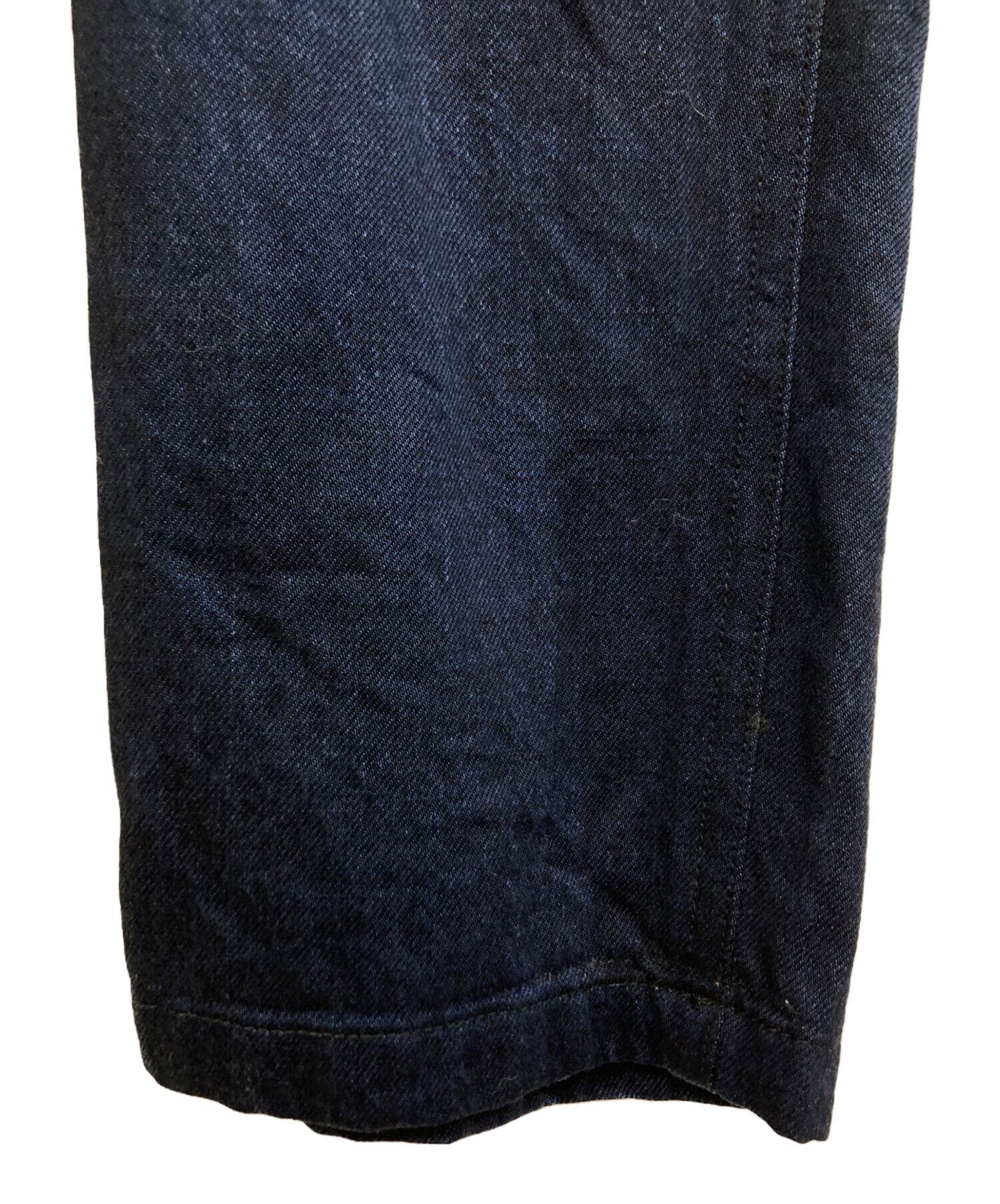 【美品】Y's ワイズ ワンショルダー 変型デニムパンツ 中古・古着通販】Y's (ワイズ) デニムパンツ インディゴ サイズ:1