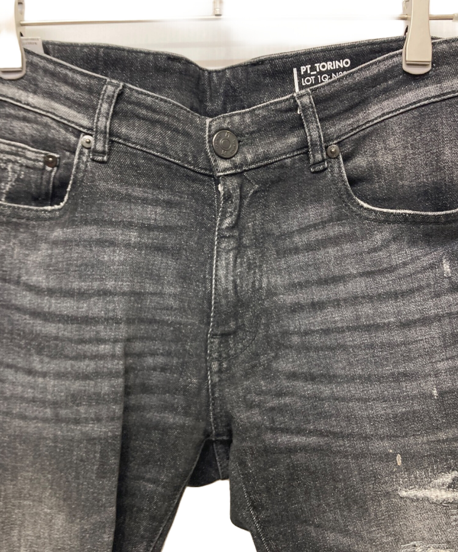 中古・古着通販】PT TORINO (ピーティートリノ) 加工デニムパンツ 