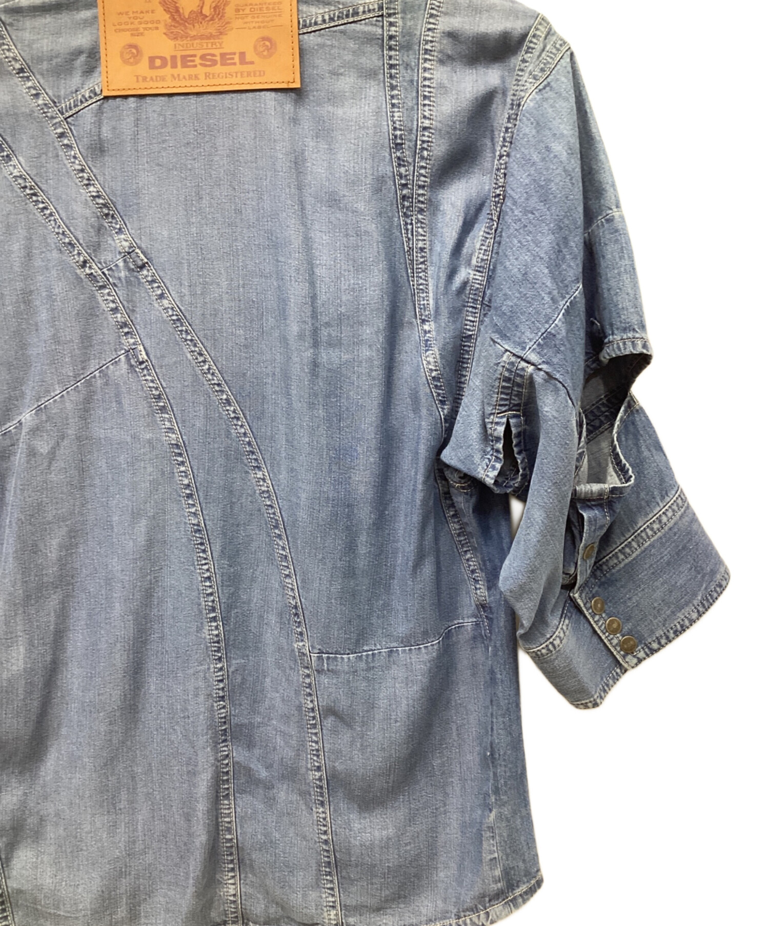 中古・古着通販】DIESEL (ディーゼル) デニムシャツ スカイブルー 