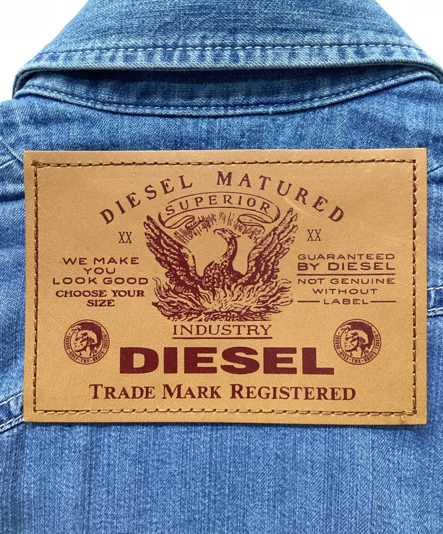 中古・古着通販】DIESEL (ディーゼル) デニムシャツ スカイブルー