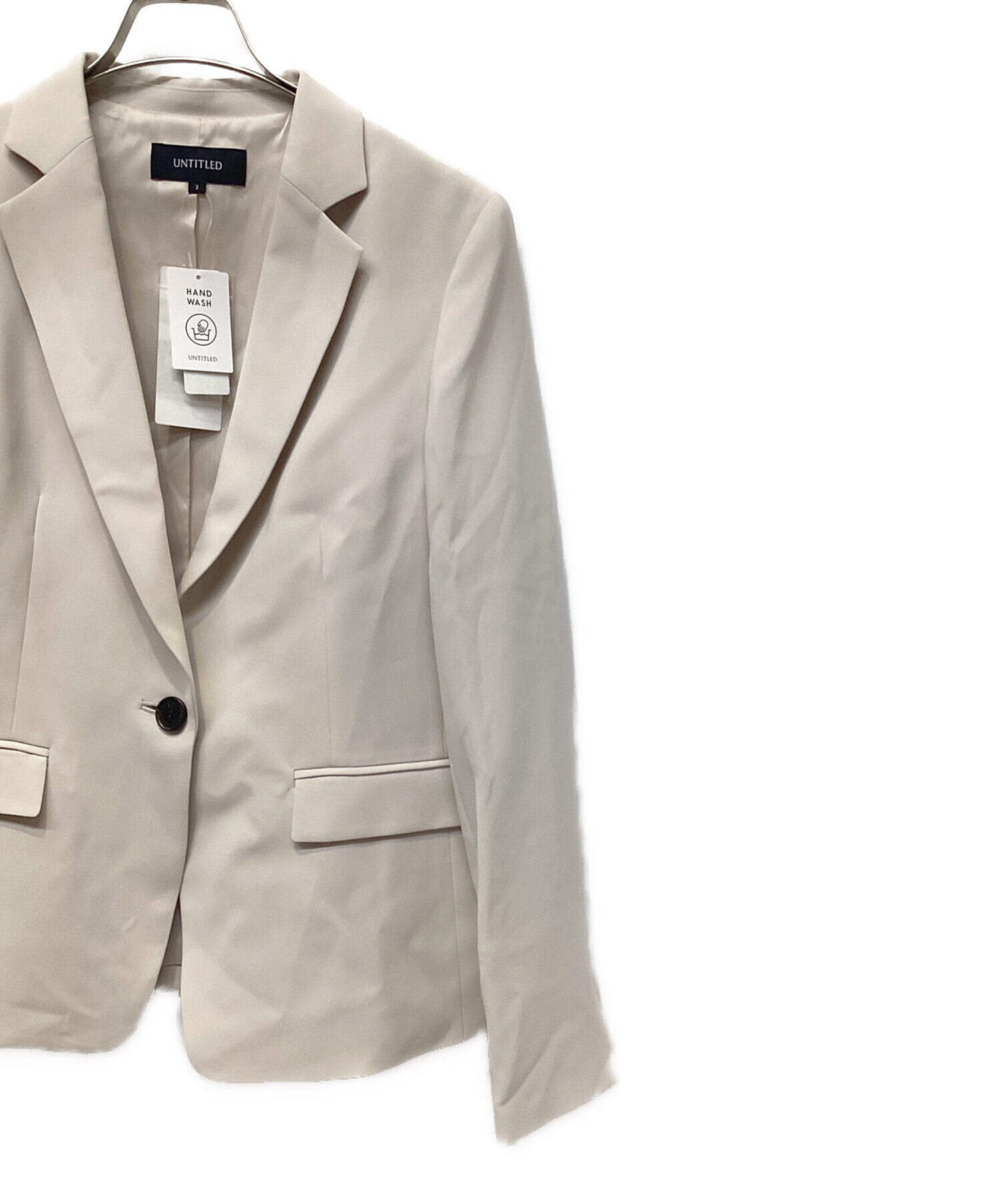 新品未使用品 BEIGE セットアップ 未使用 ANAYI 艶ベージュ