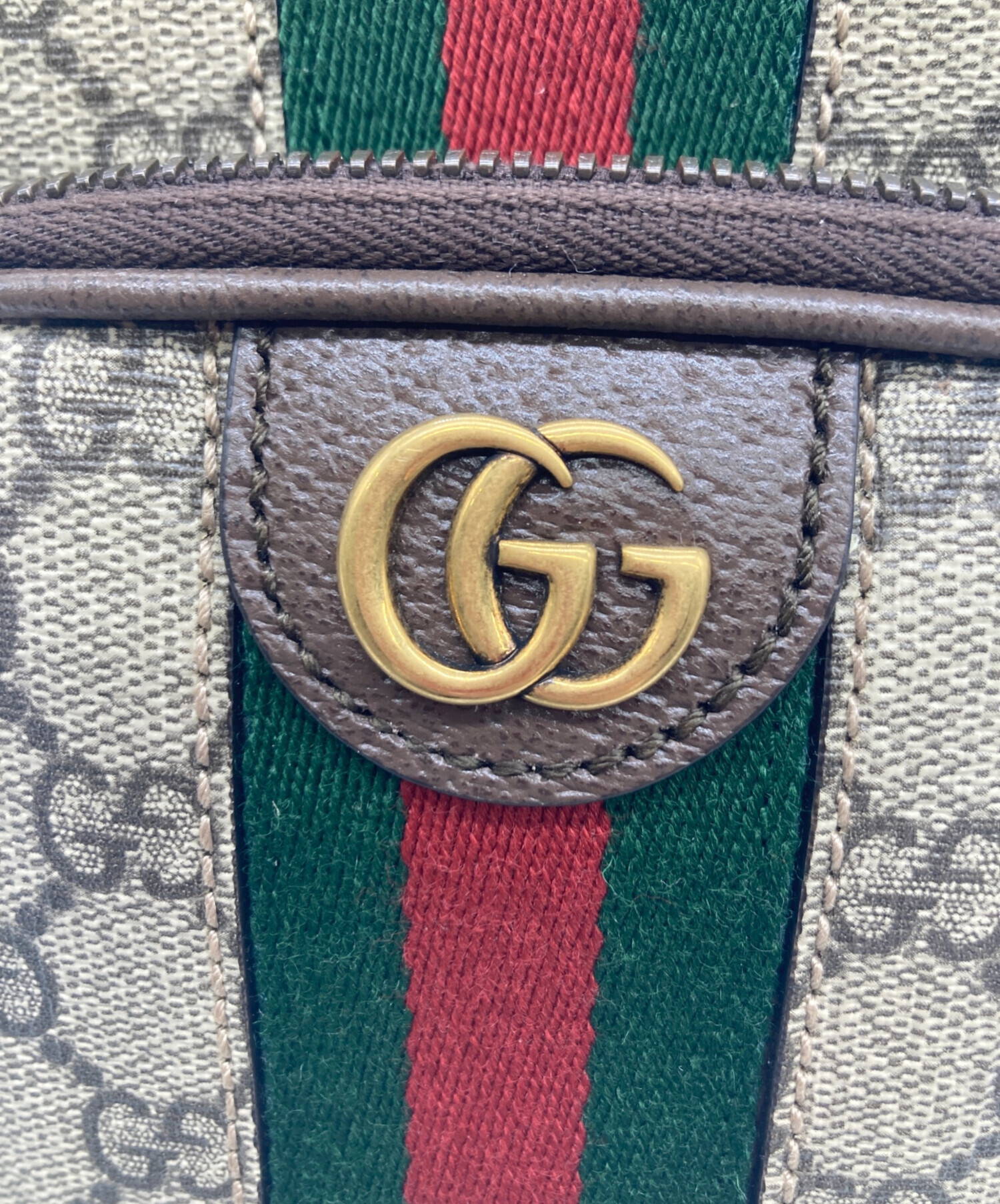 中古・古着通販】GUCCI (グッチ) ボディバッグ GGスプリーム ブラウン