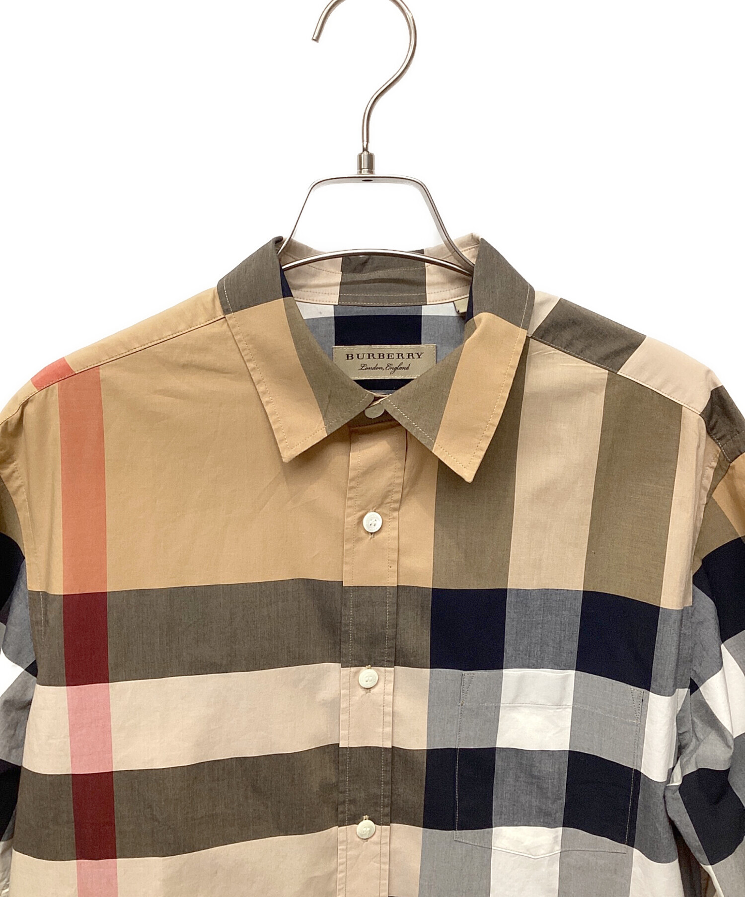中古・古着通販】BURBERRY (バーバリー) シャツ ブラウン サイズ:M 