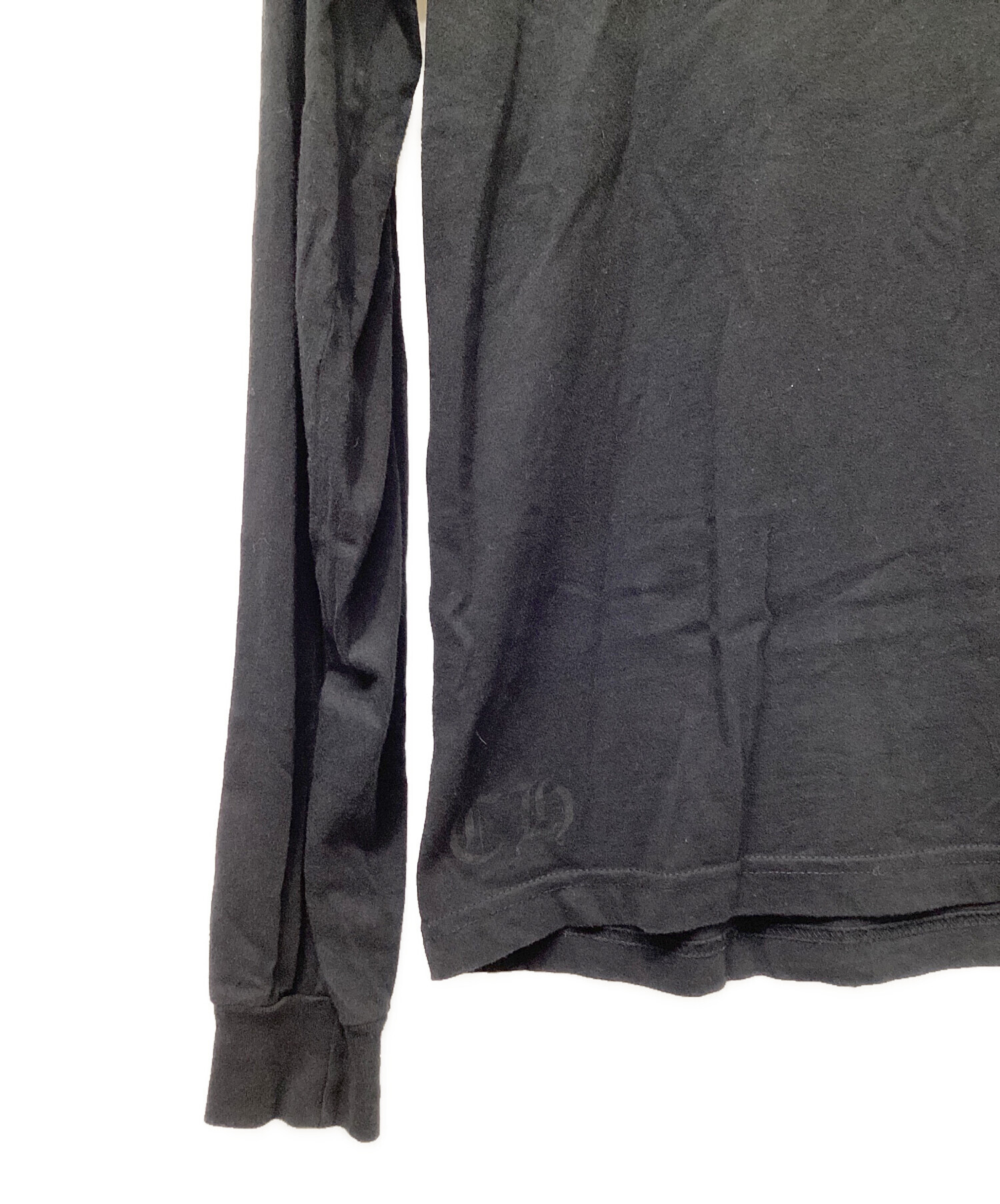 Chrome Hearts ダークグレー Tシャツ　Lサイズ 中古・古着通販】CHROME HEARTS (クロムハーツ) アームネックロゴT