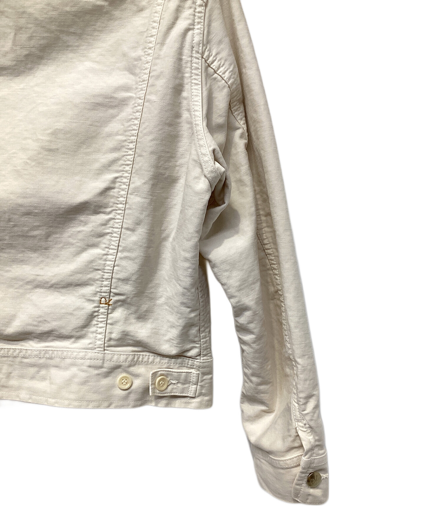 中古・古着通販】45rpm (45アールピーエム) デニムジャケット ベージュ