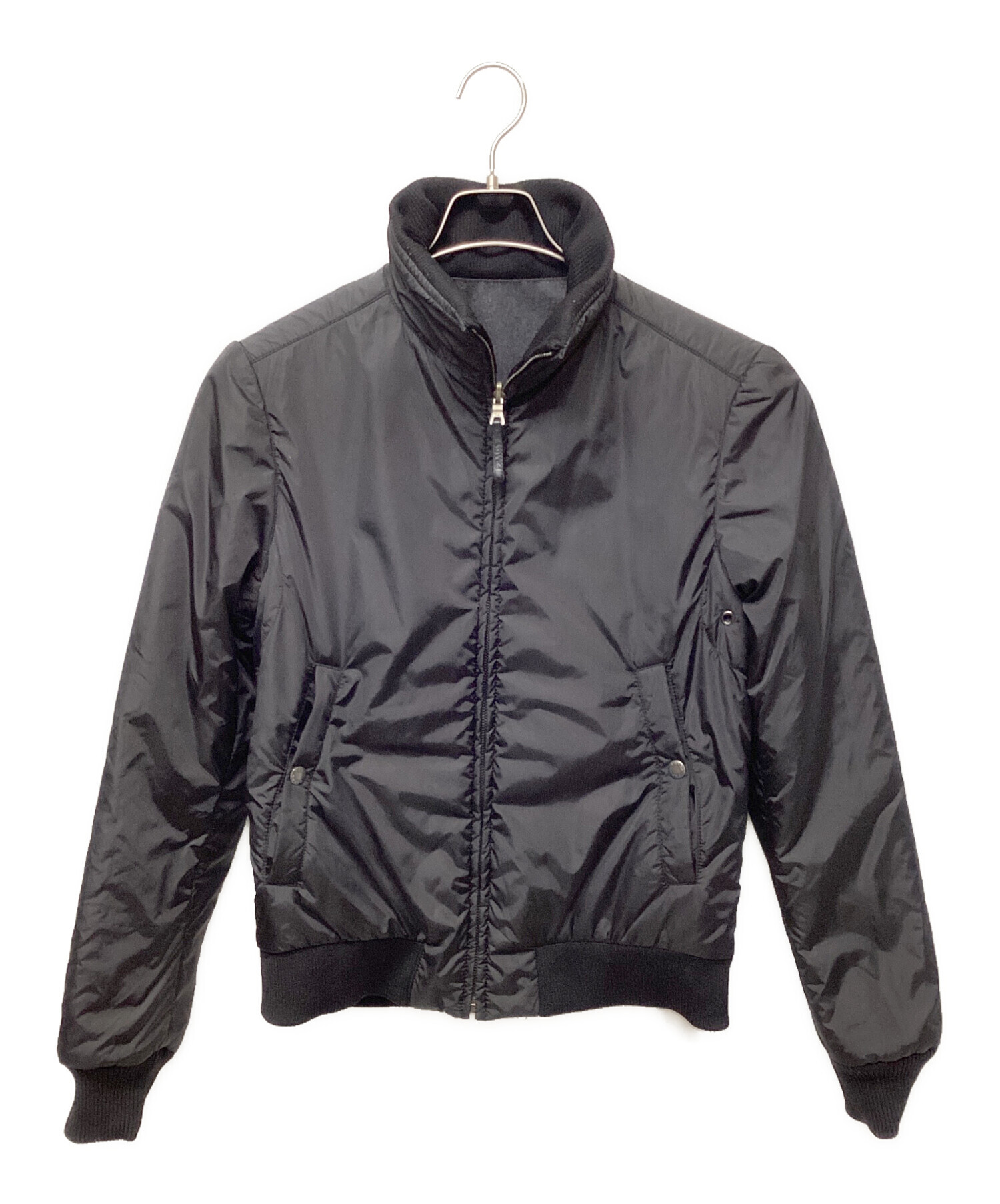 中古・古着通販】PRADA (プラダ) reversible lib knit jacket 中古・古着通販】PRADA (プラダ) reversible lib knit jacket