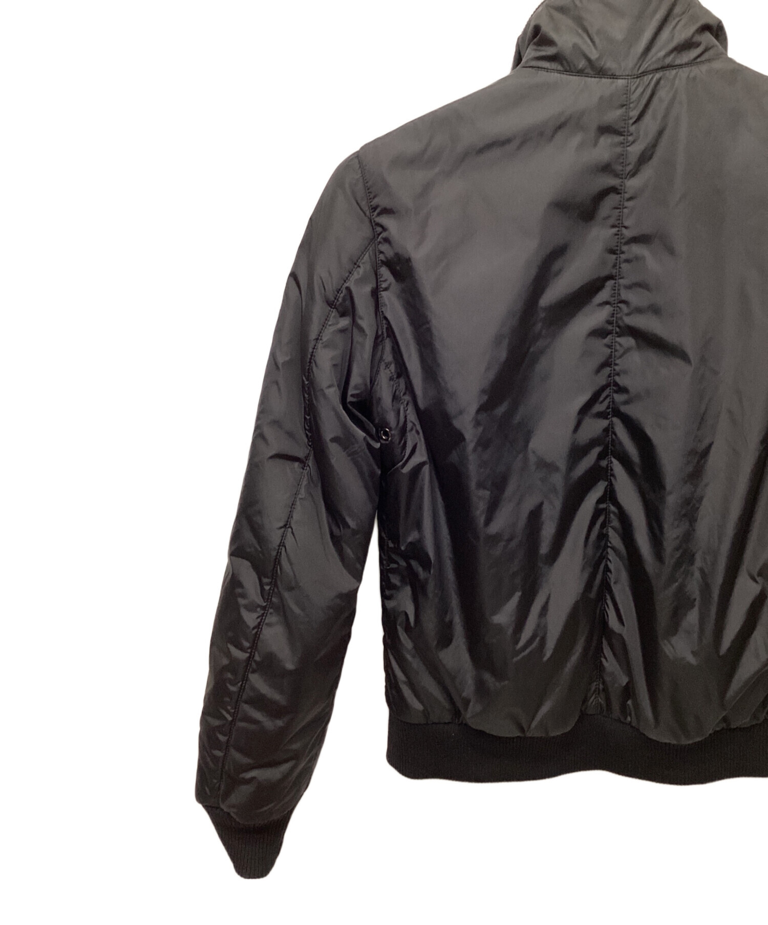中古・古着通販】PRADA (プラダ) reversible lib knit jacket 中古・古着通販】PRADA (プラダ) reversible lib knit jacket