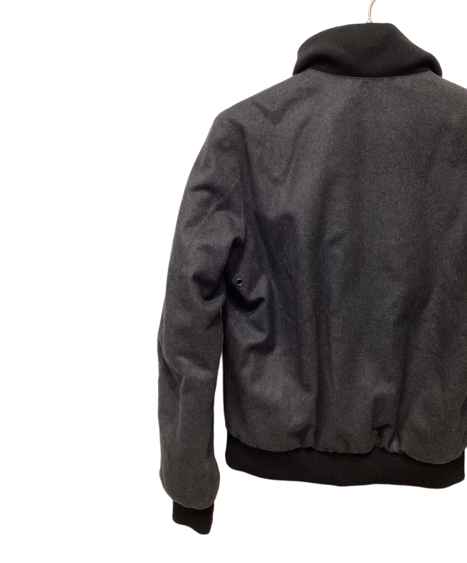 美品✨PRADA ドライビングジャケット ニット 切り替え ハイブリッド 黒 中古・古着通販】PRADA (プラダ) reversible lib knit jacket ブラック