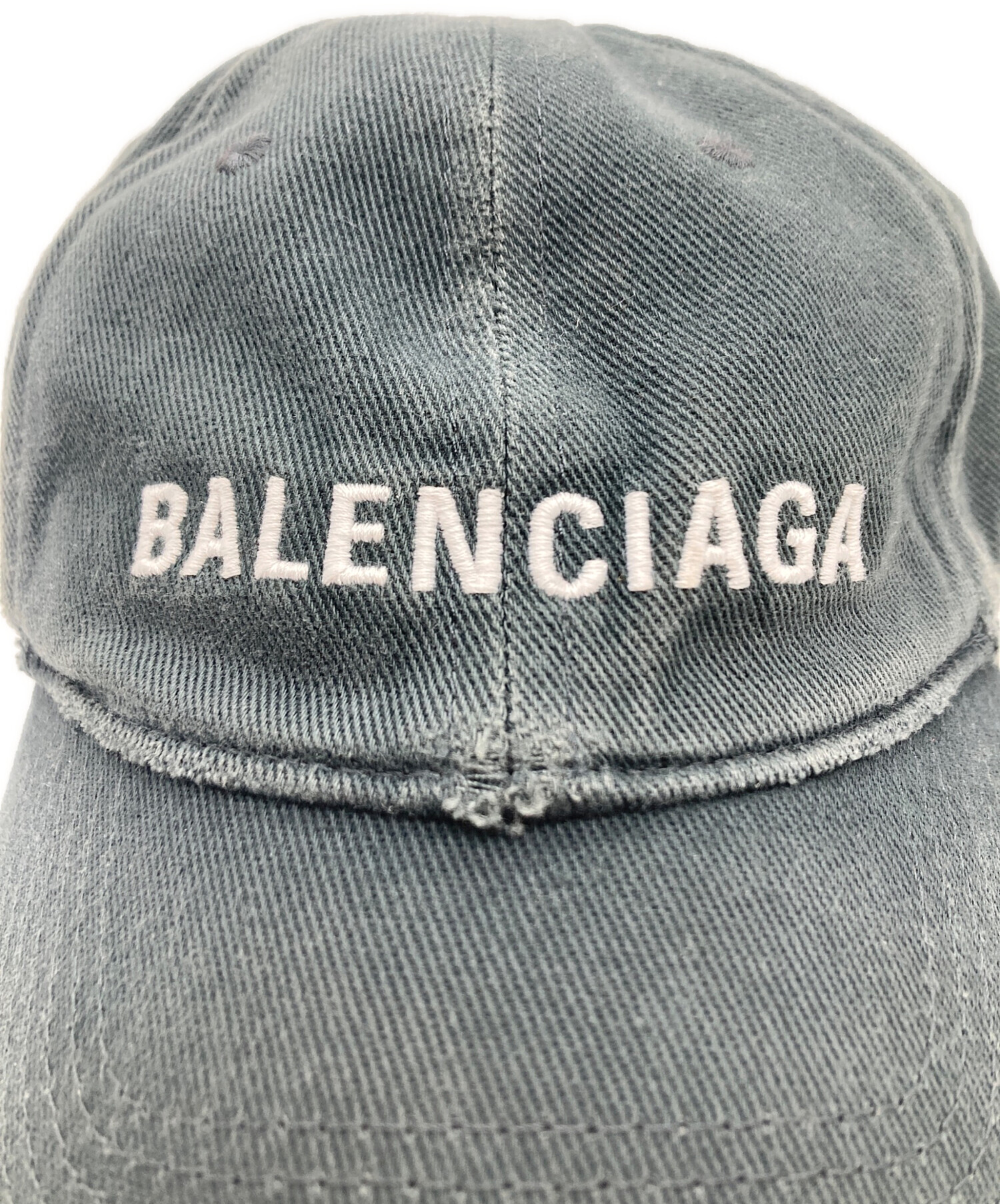 BALENCIAGA グレー キャップ Lサイズ BALENCIAGAベースボールキャップ