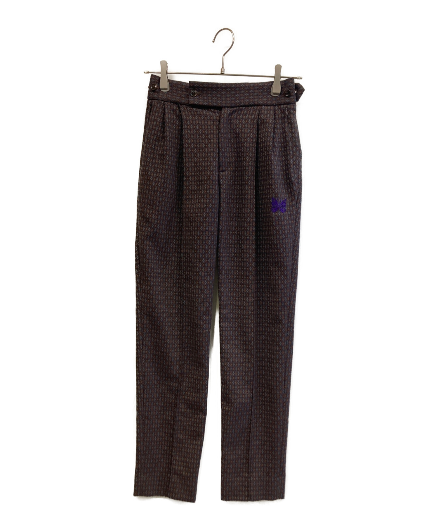 needlesダークブラウン スラックス 中古・古着通販】Needles (ニードルズ) スラックス ブラウン サイズ:1