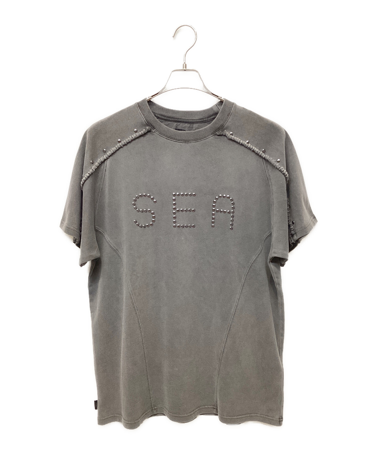 中古・古着通販】WIND AND SEA (ウィンダンシー) 半袖Tシャツ グレー 