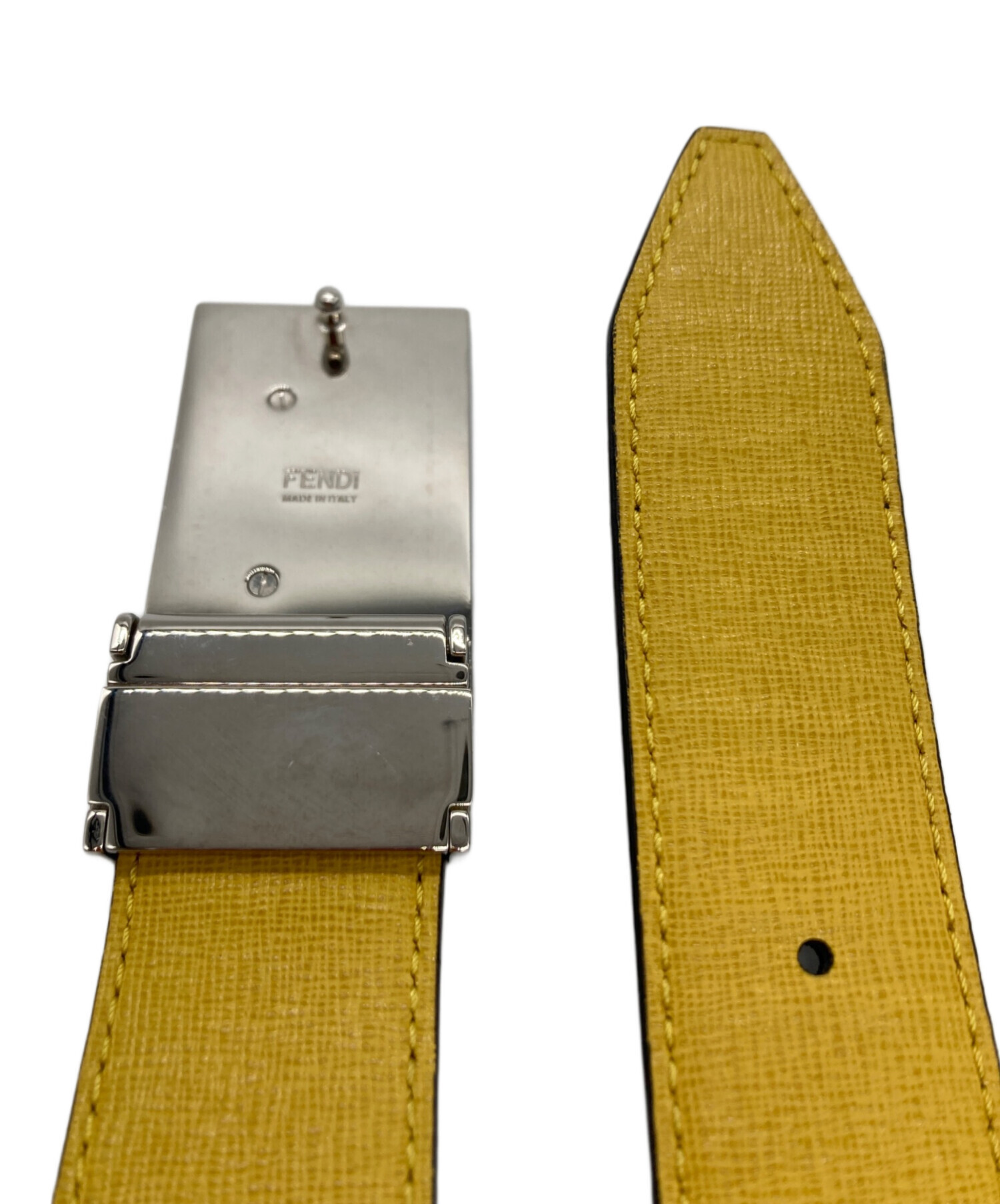 未使用！FENDIリバーシブルベルト FENDI フェンディ リバーシブル ベルト/SQUARED FF BELT メンズ