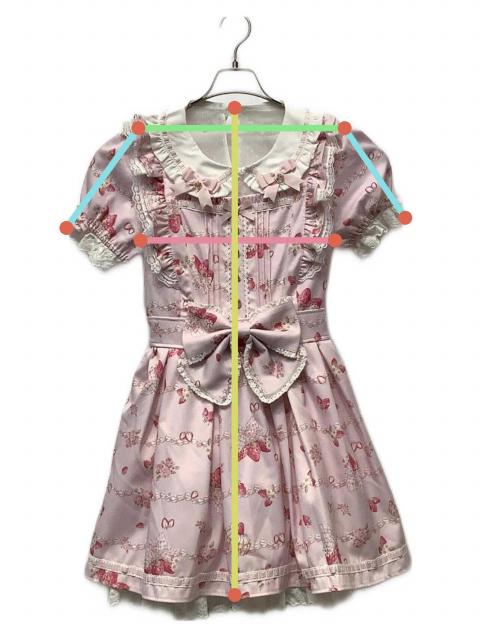 LIZLISAワンピース(ピンク) 早く売りたい 中古・古着通販】LIZ LISA (リズリサ) 半袖ワンピース ピンク サイズ:2