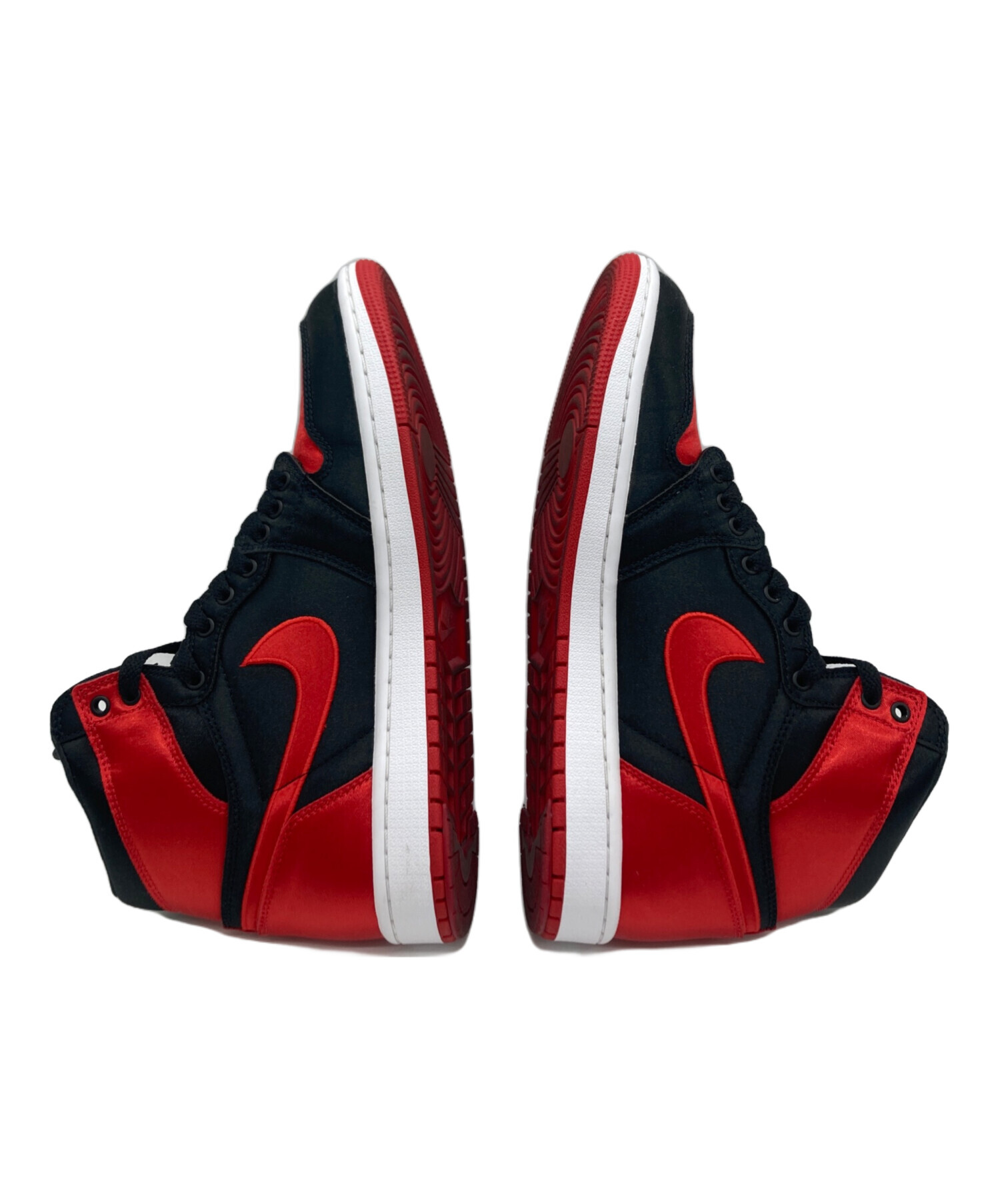 中古・古着通販】NIKE (ナイキ) ハイカットスニーカー レッド×ブラック