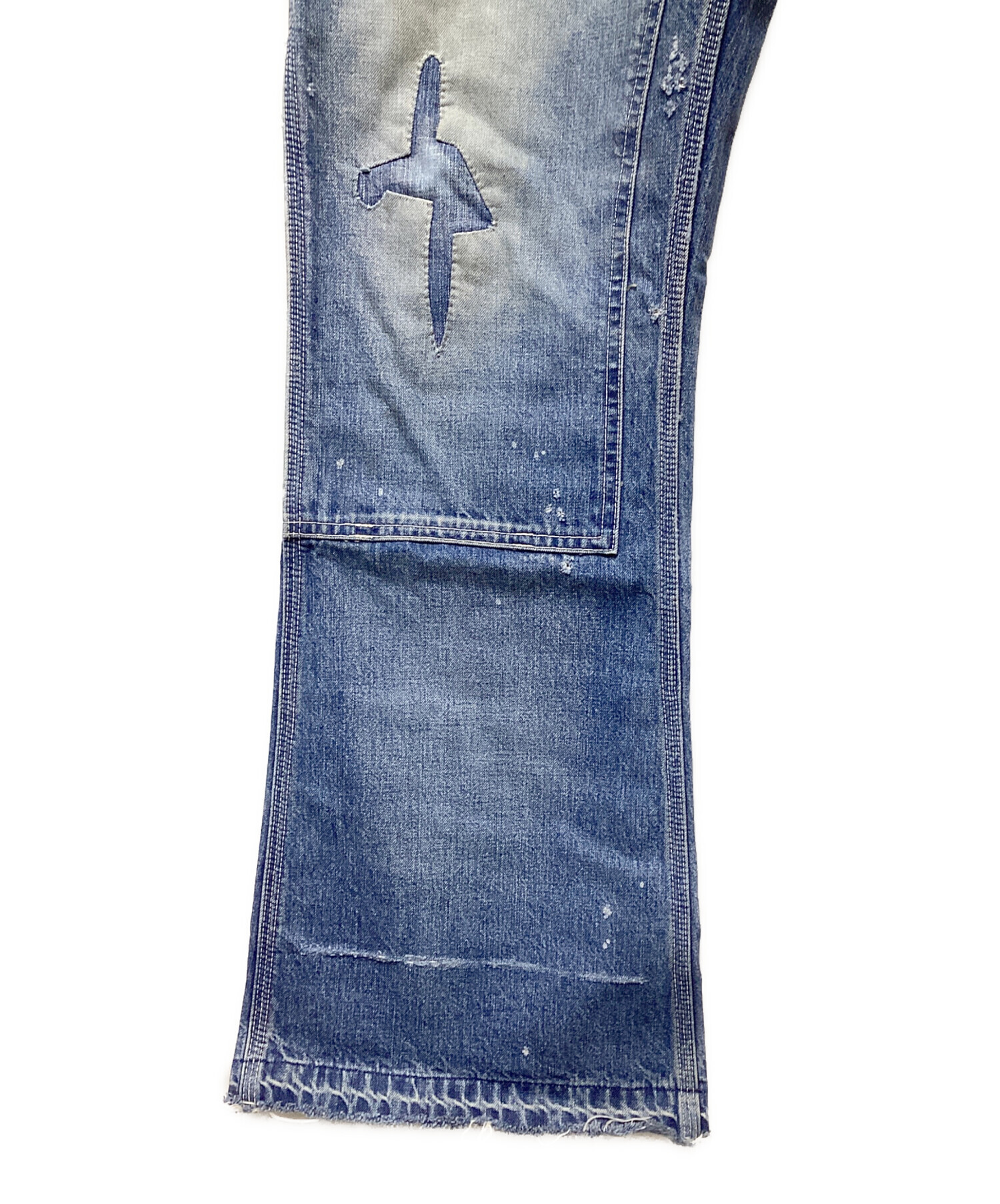 Low　セントマイケル Saint Michael ダメージデニムパンツ Low セントマイケル Saint Michael ダメージデニムパンツ Low