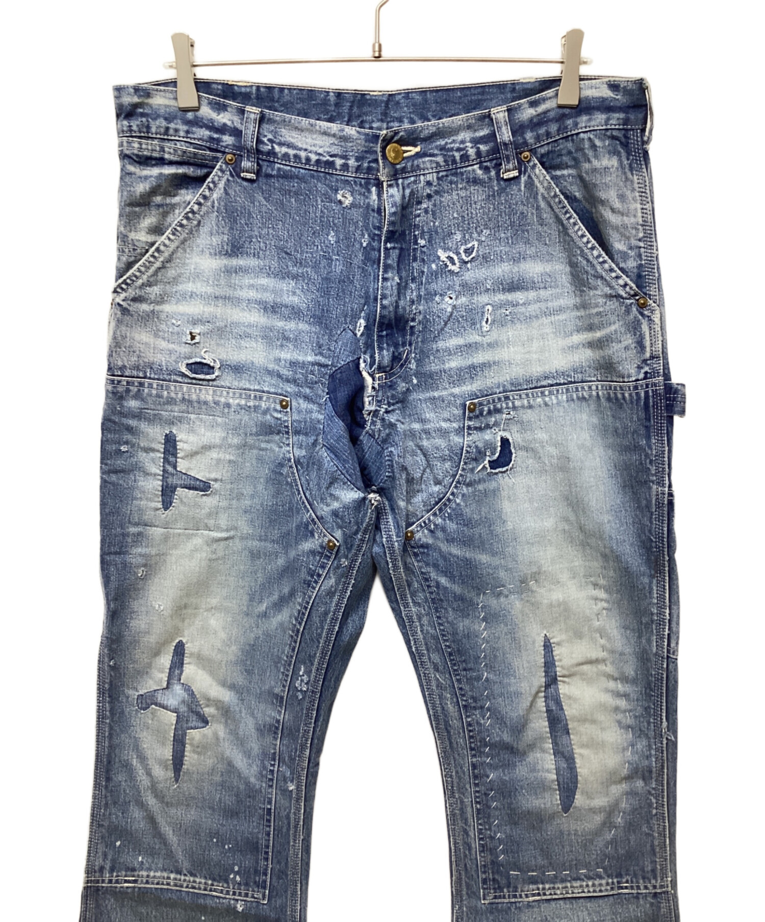 Low　セントマイケル Saint Michael ダメージデニムパンツ Low セントマイケル Saint Michael ダメージデニムパンツ Low