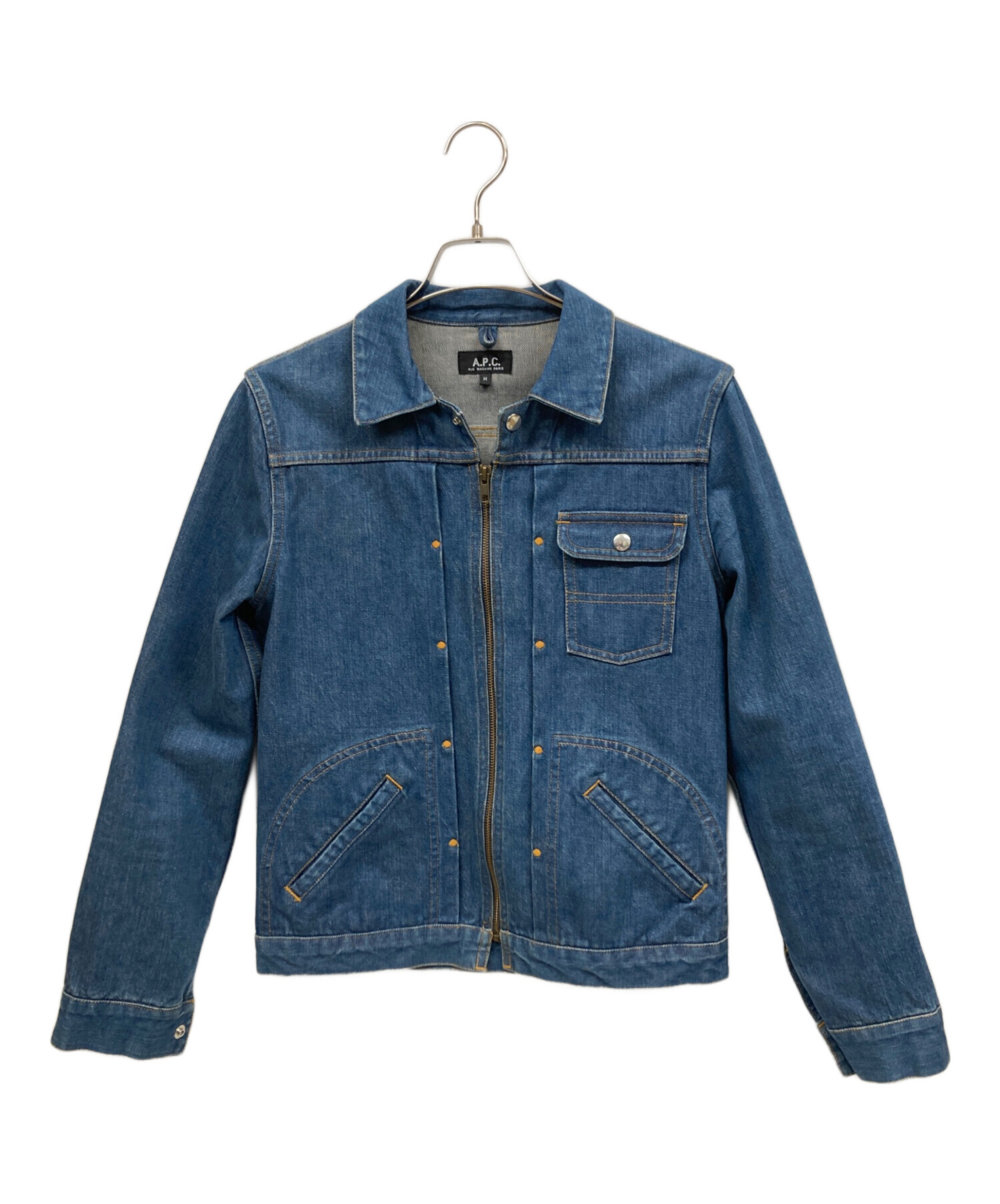 中古・古着通販】A.P.C. (アーペーセー) デニムジャケット ブルー
