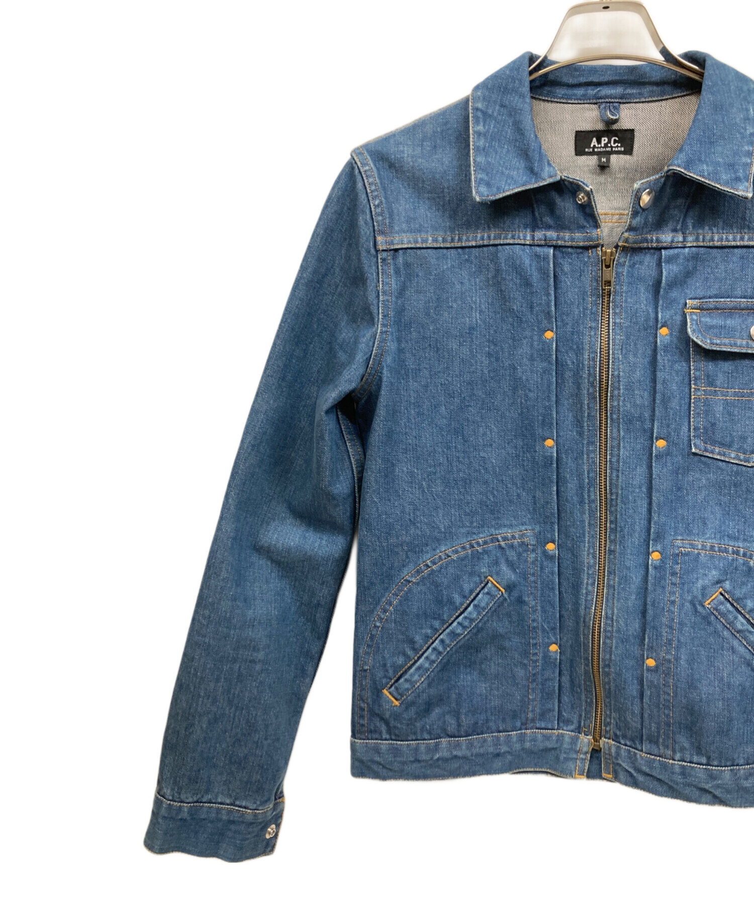 中古・古着通販】A.P.C. (アーペーセー) デニムジャケット ブルー 
