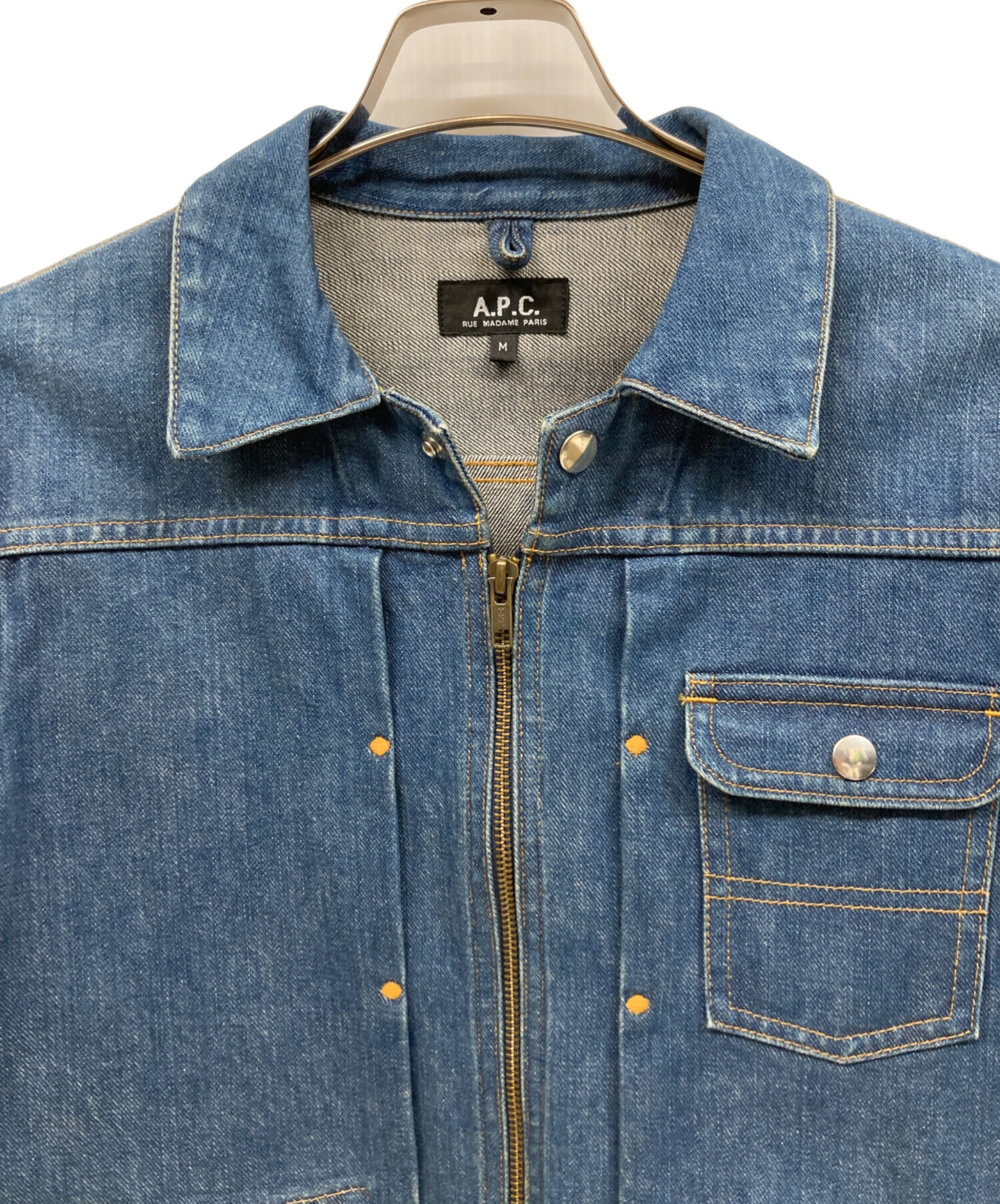 中古・古着通販】A.P.C. (アーペーセー) デニムジャケット ブルー 