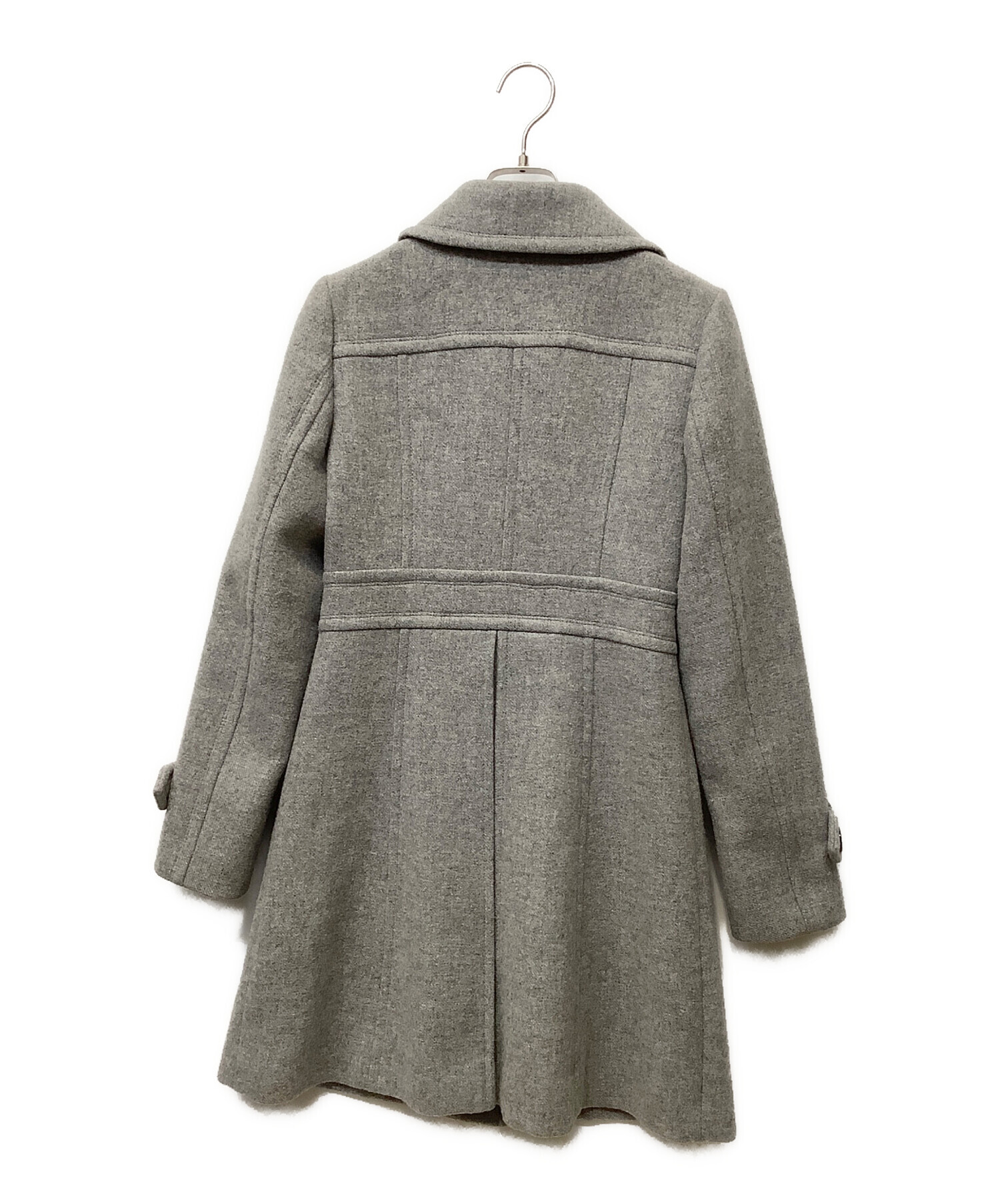 【極美品】バーバリーブルーレーベル コート アンゴラ混 グレー 38 中古・古着通販】BURBERRY BLUE LABEL (バーバリーロンドンブルー