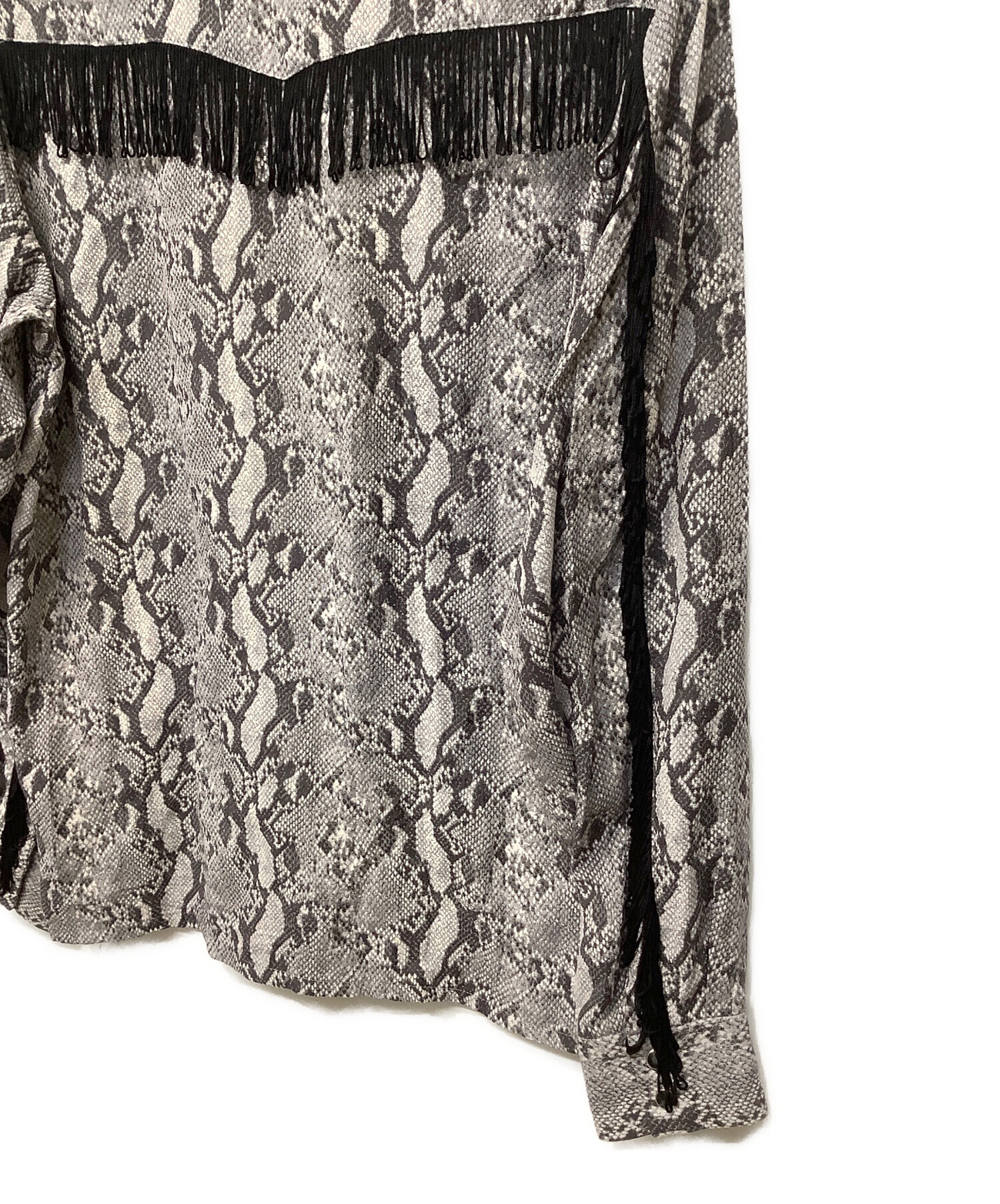 中古・古着通販】Needles (ニードルズ) 長袖シャツ グレー サイズ:XS