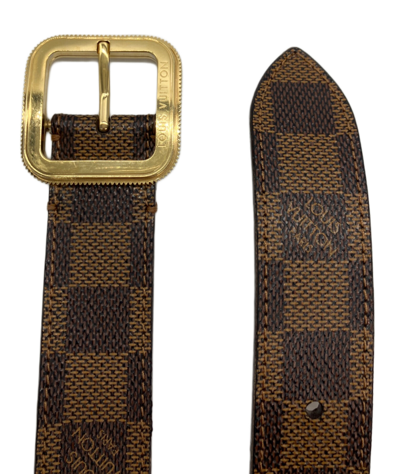 た*や様 Louis Vuitton ダミエ レザーベルト M1817 中古・古着通販】LOUIS VUITTON (ルイ ヴィトン) ダミエベルト